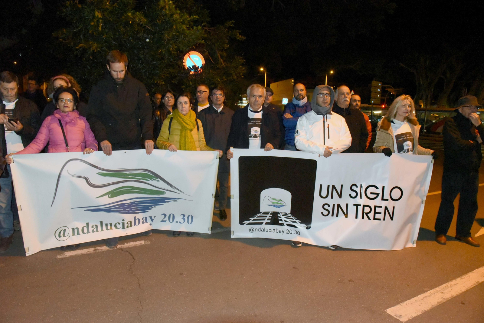 Concentración de la Plataforma en Defensa del Ferrocarril en Algeciras