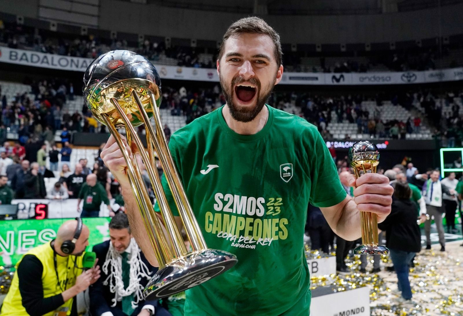 La celebración del Unicaja como campeón de la Copa del Rey, en imágenes