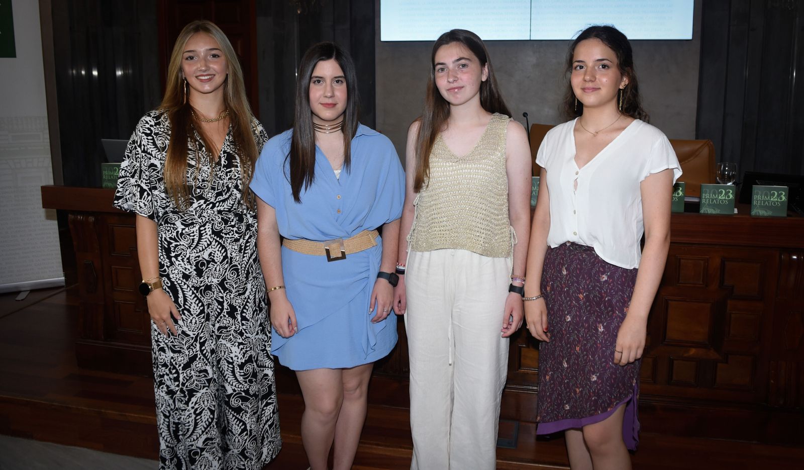 De izquierda a derecha, Elvira Zamorano, Lucía Cárdenas, Andrea Aránegas y Laura Caso. Faltó Mercedes Lozano.