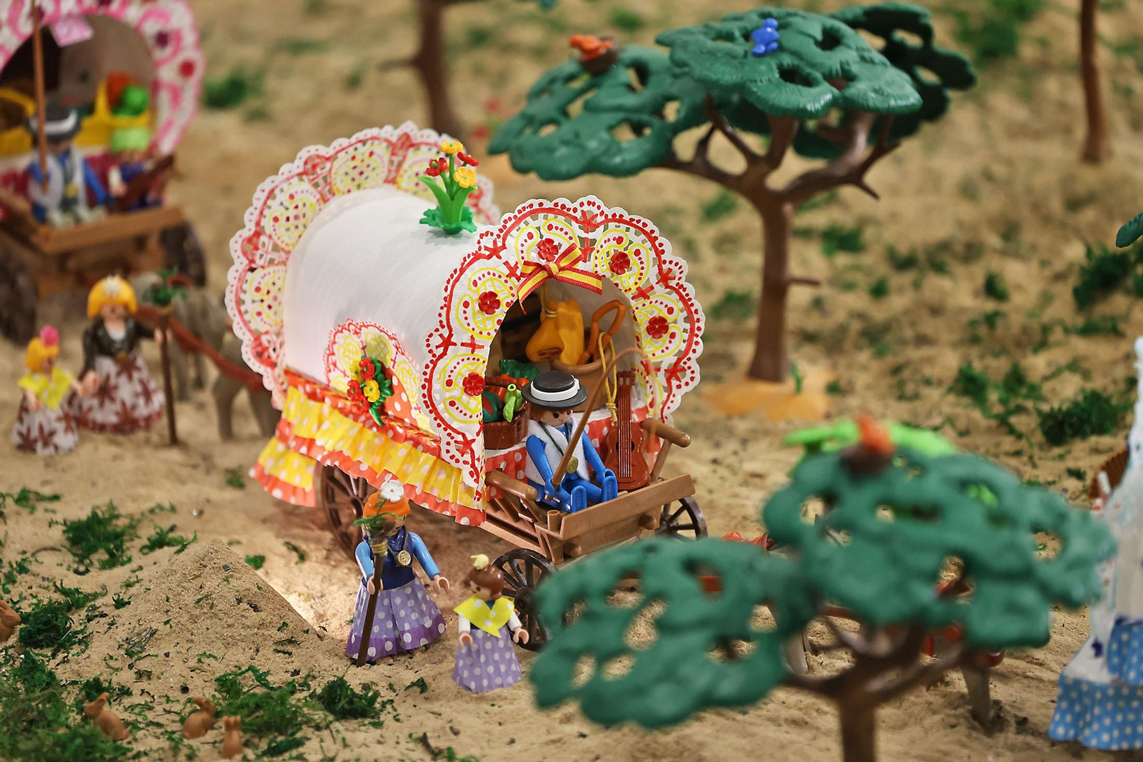 Imágenes del Belén de Playmobil más grande del mundo dedicado al Rocío