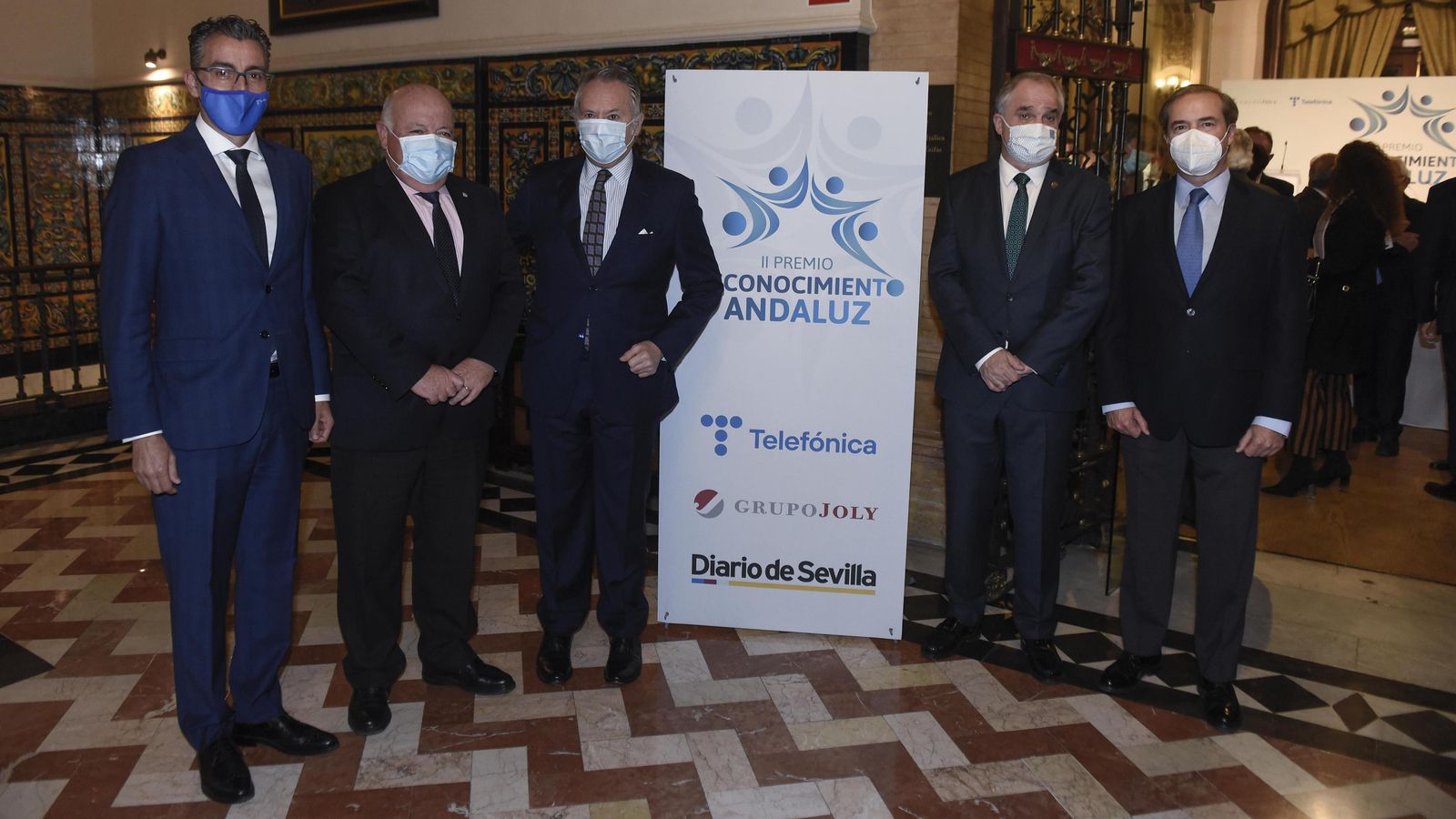 Joaquín Segovia, Jesús Aguirre, José Joly, Antonio Mingorance y Antonio Pérez Osto.