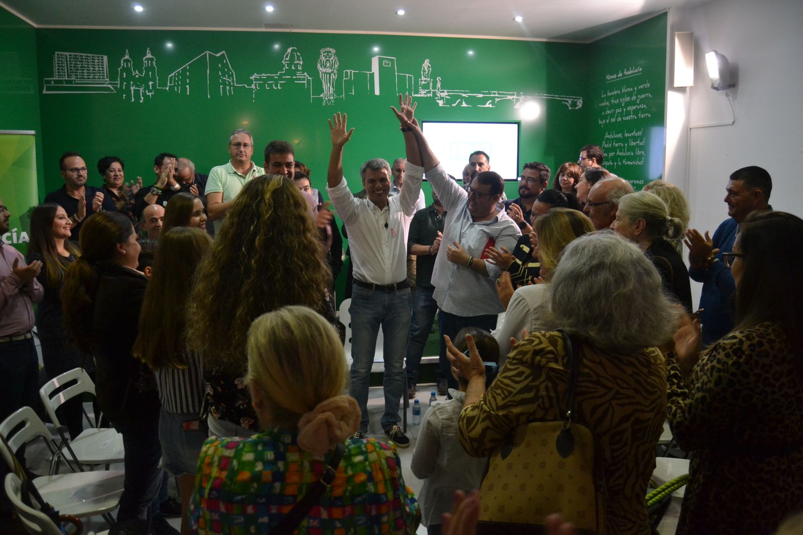 Fran Romero, tras ser proclamado candidato de AxSí para las elecciones municipales de 2019.