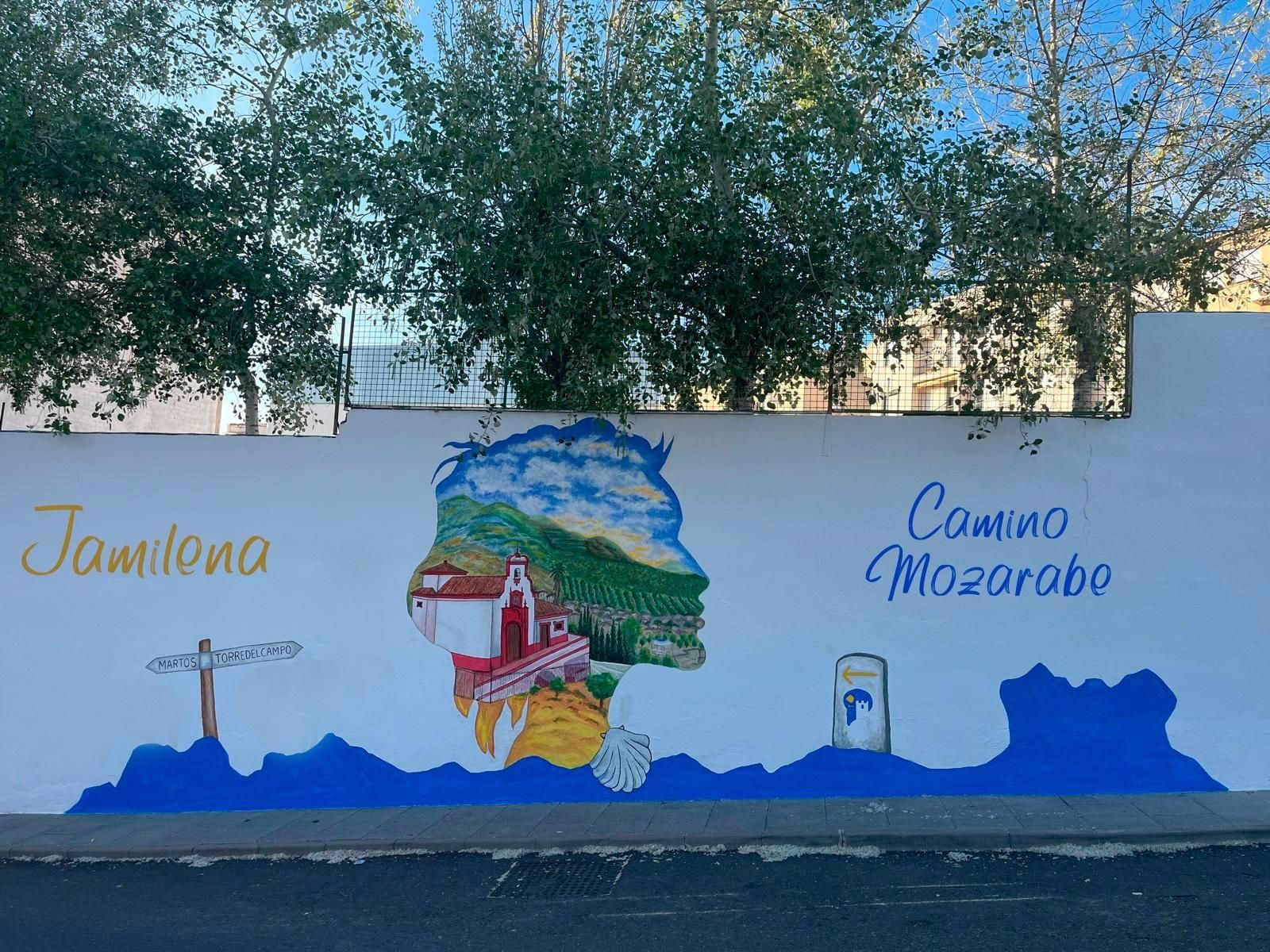 Arte urbano y turismo se dan la mano en estos murales del Camino Mozárabe de Santiago
