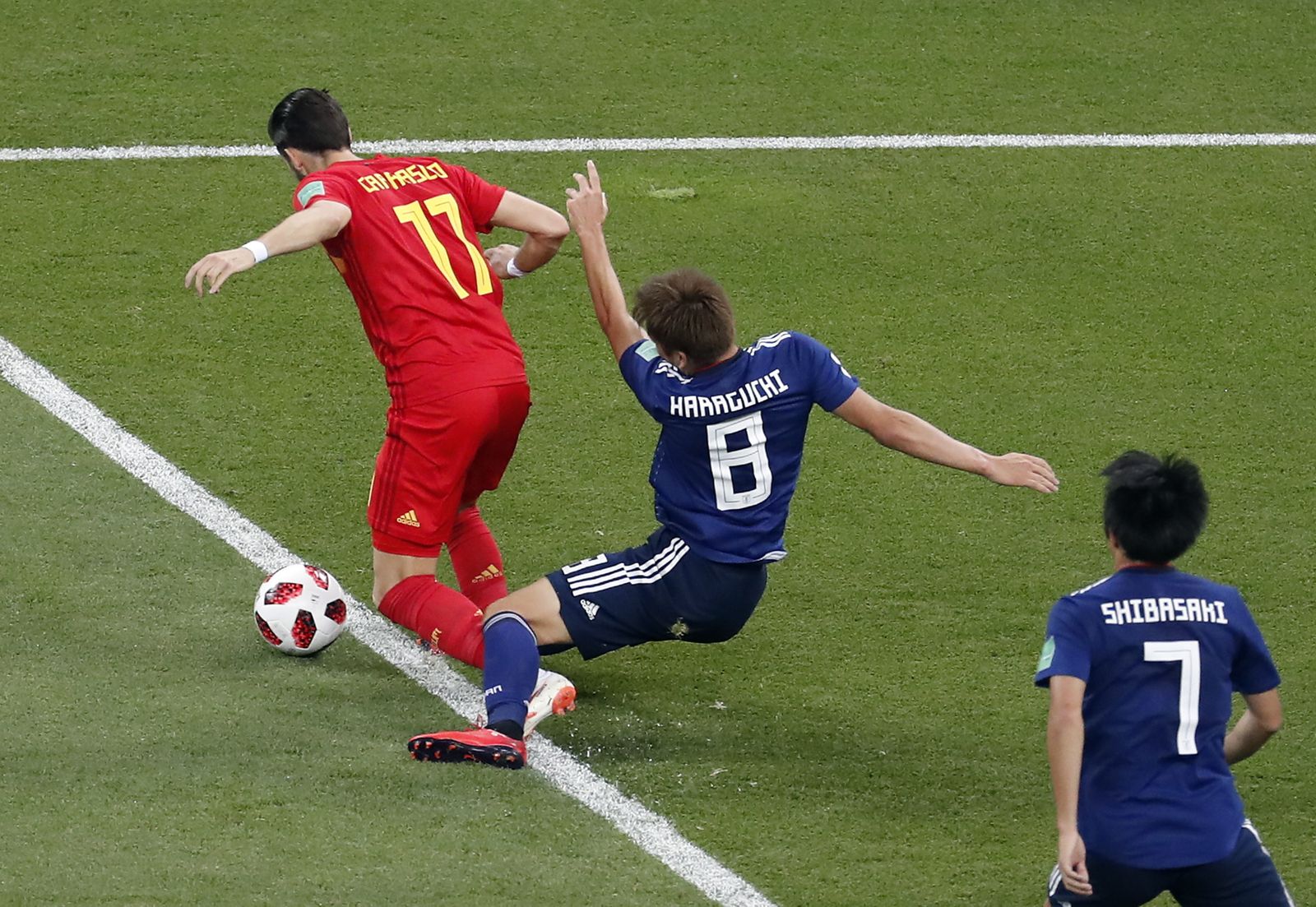 Las imágenes del Bélgica-Japón