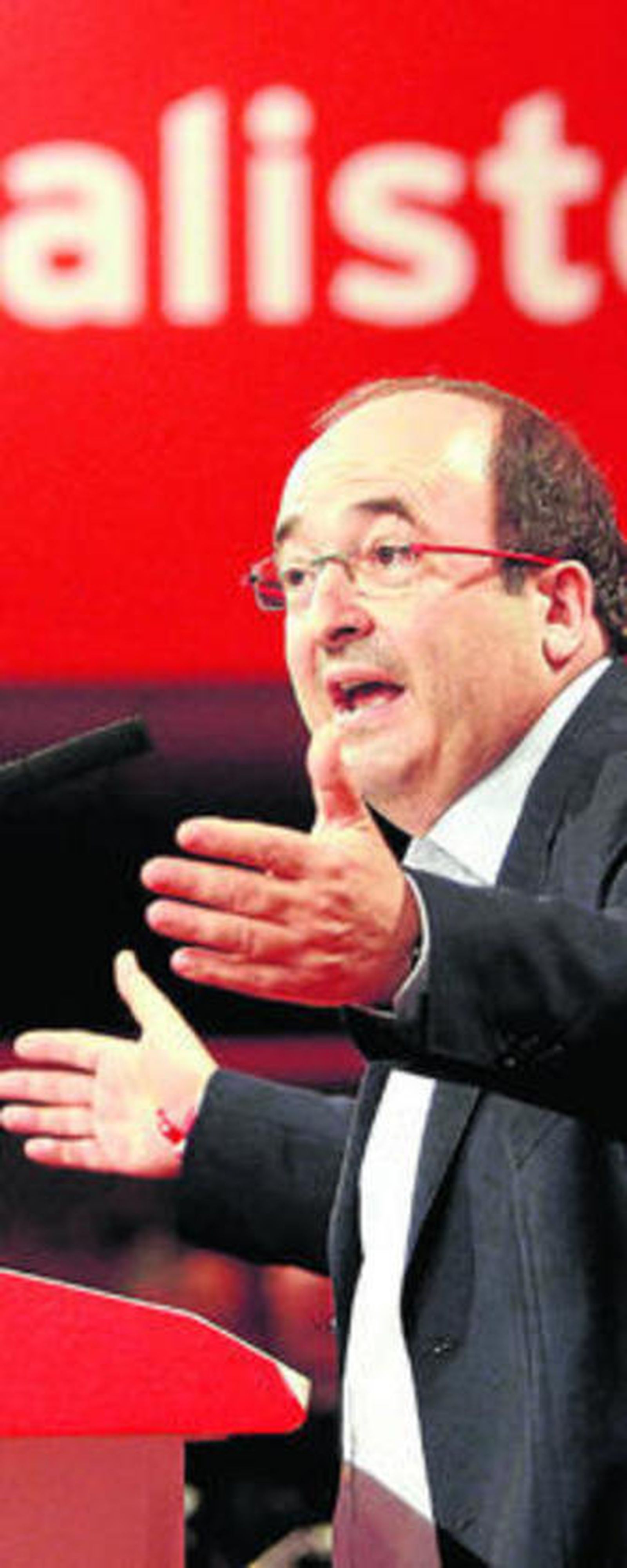 Iceta, el pasado sábado tras ser reelegido líder del PSC.