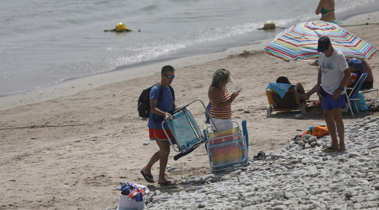 Fotos de un sábado en la playa de Getares de Algeciras