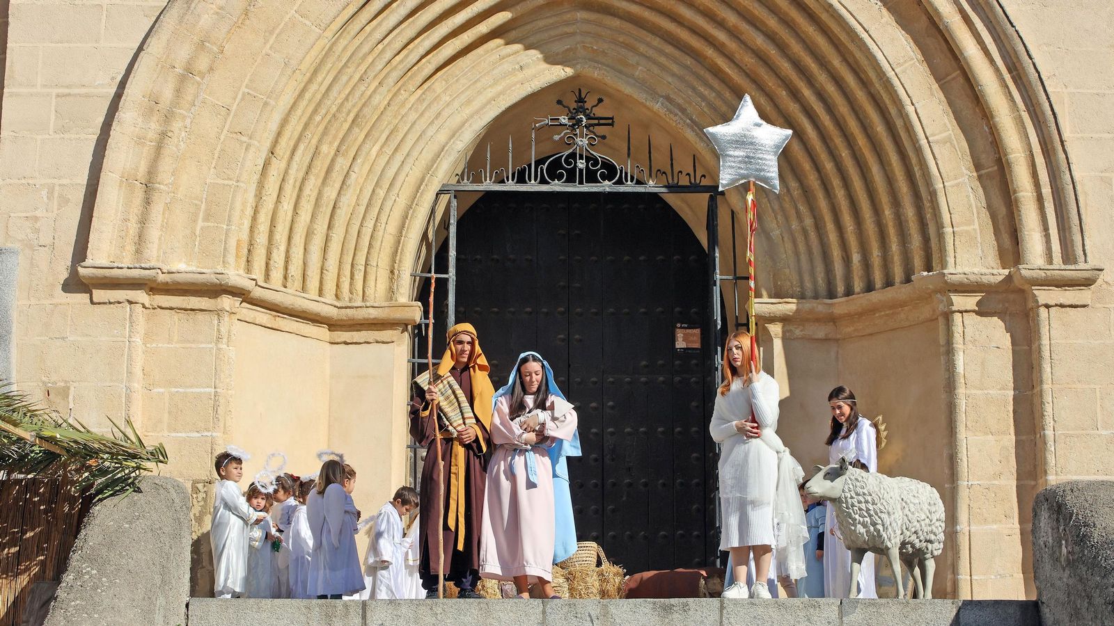 Imágenes del Belén Viviente de la plaza San Lucas en Jerez
