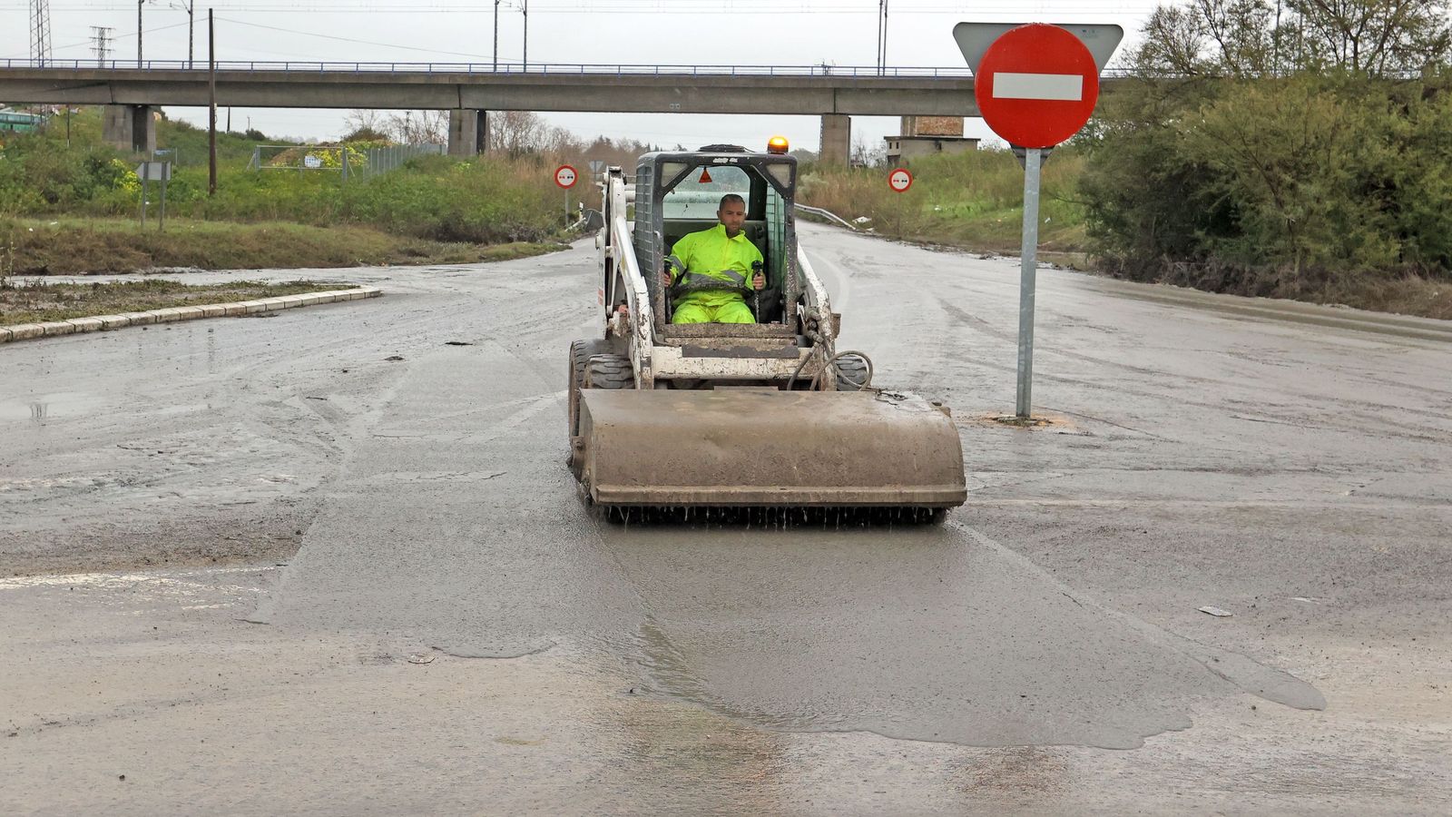 Ruta por la zona rural inundada de Jerez