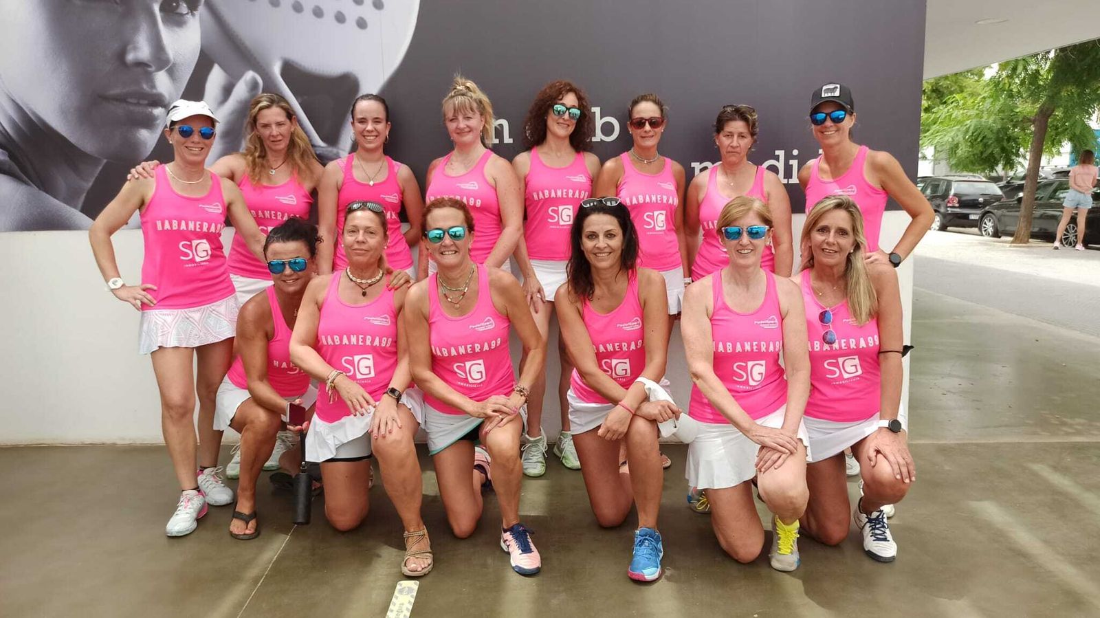 Las integrantes del Pádel Sport Granada.