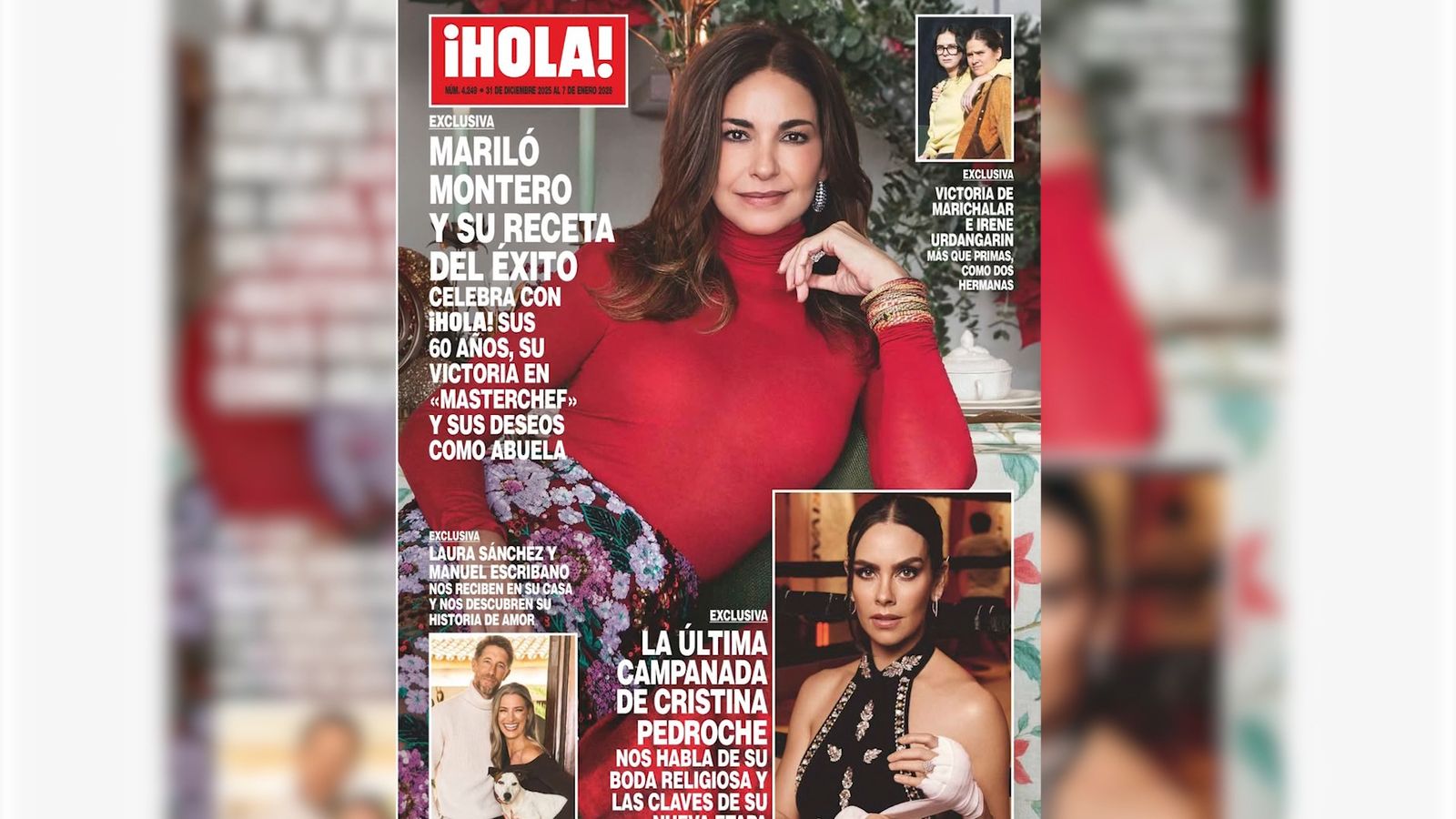 Mariló Montero celebra sus 60 años en la portada de la revista 'Hola'