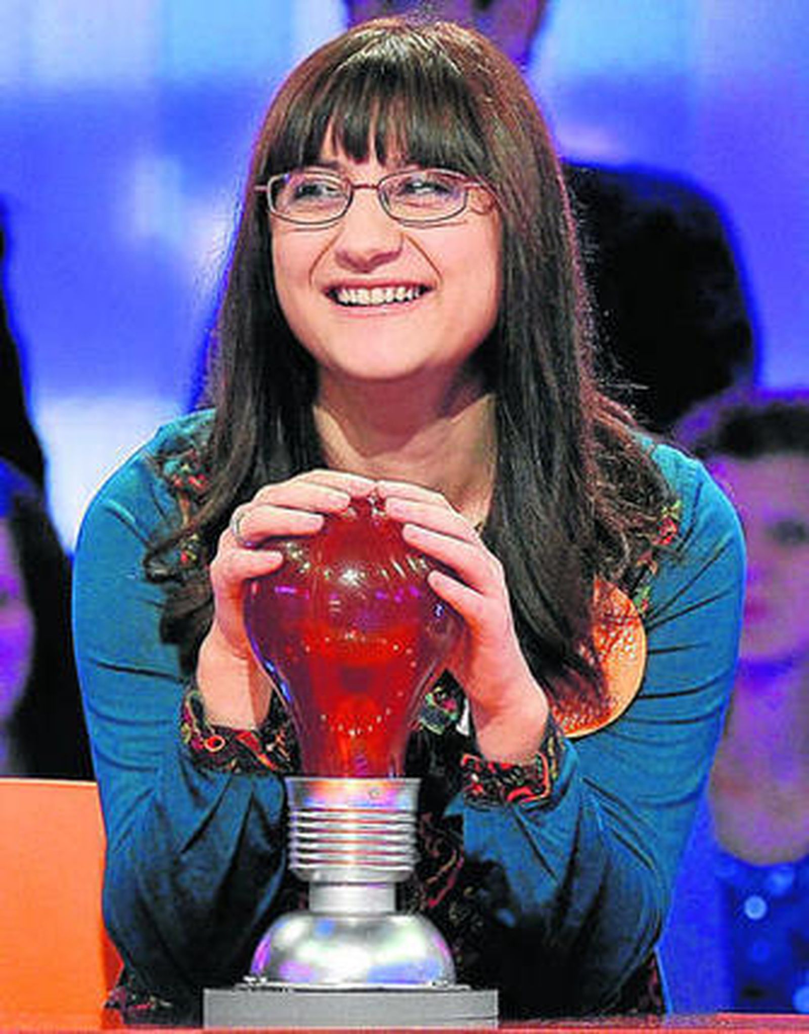 Lilit y su buen humor en una de las pruebas de 'Pasapalabra'.