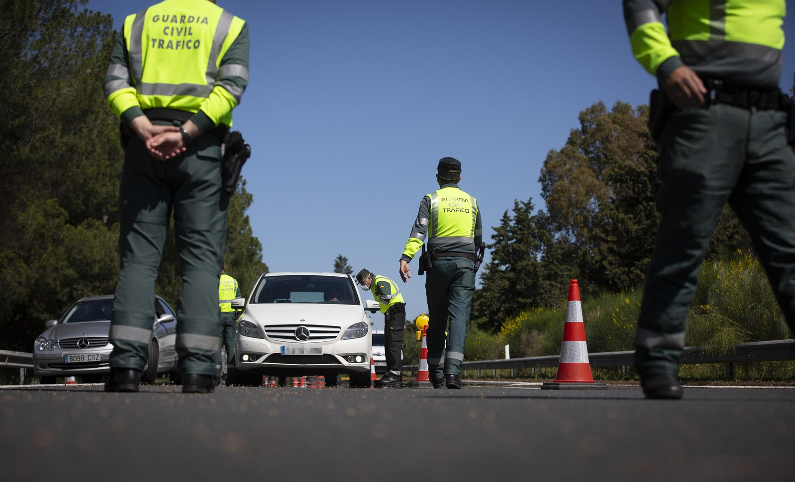Control de la Guardia Civil de Tráfico, en una imagen de archivo.