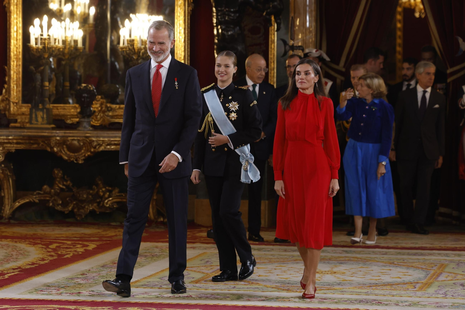 Las imágenes de la recepción de la Fiesta Nacional en el Palacio Real