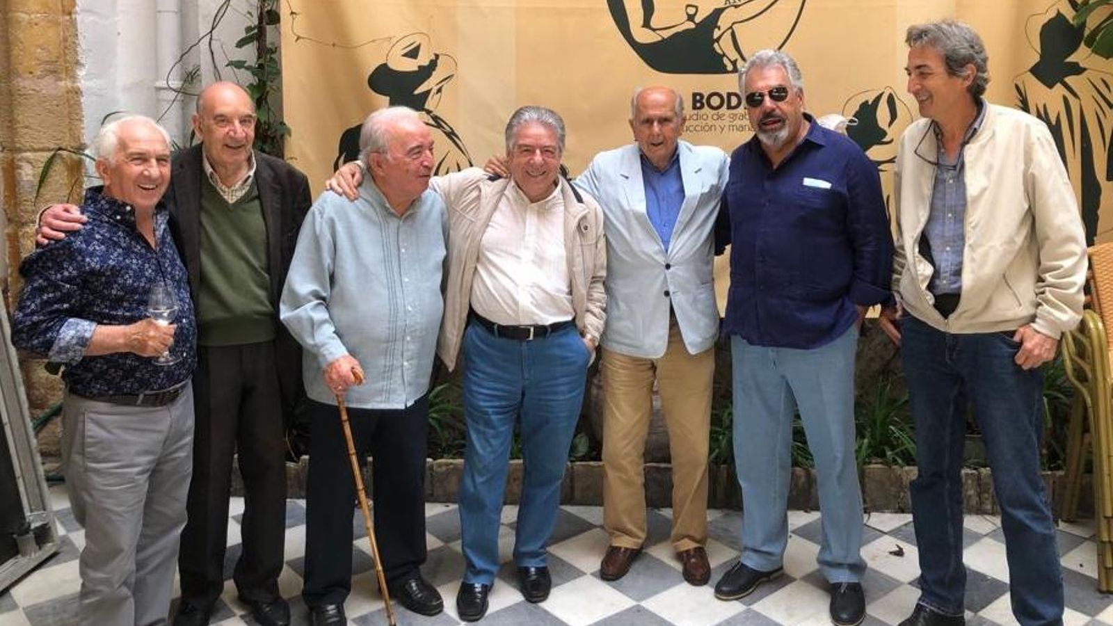 Rafael Infante, junto a Pepe Marín, El Gordo, Nano de Jerez o Pedro Carabante.