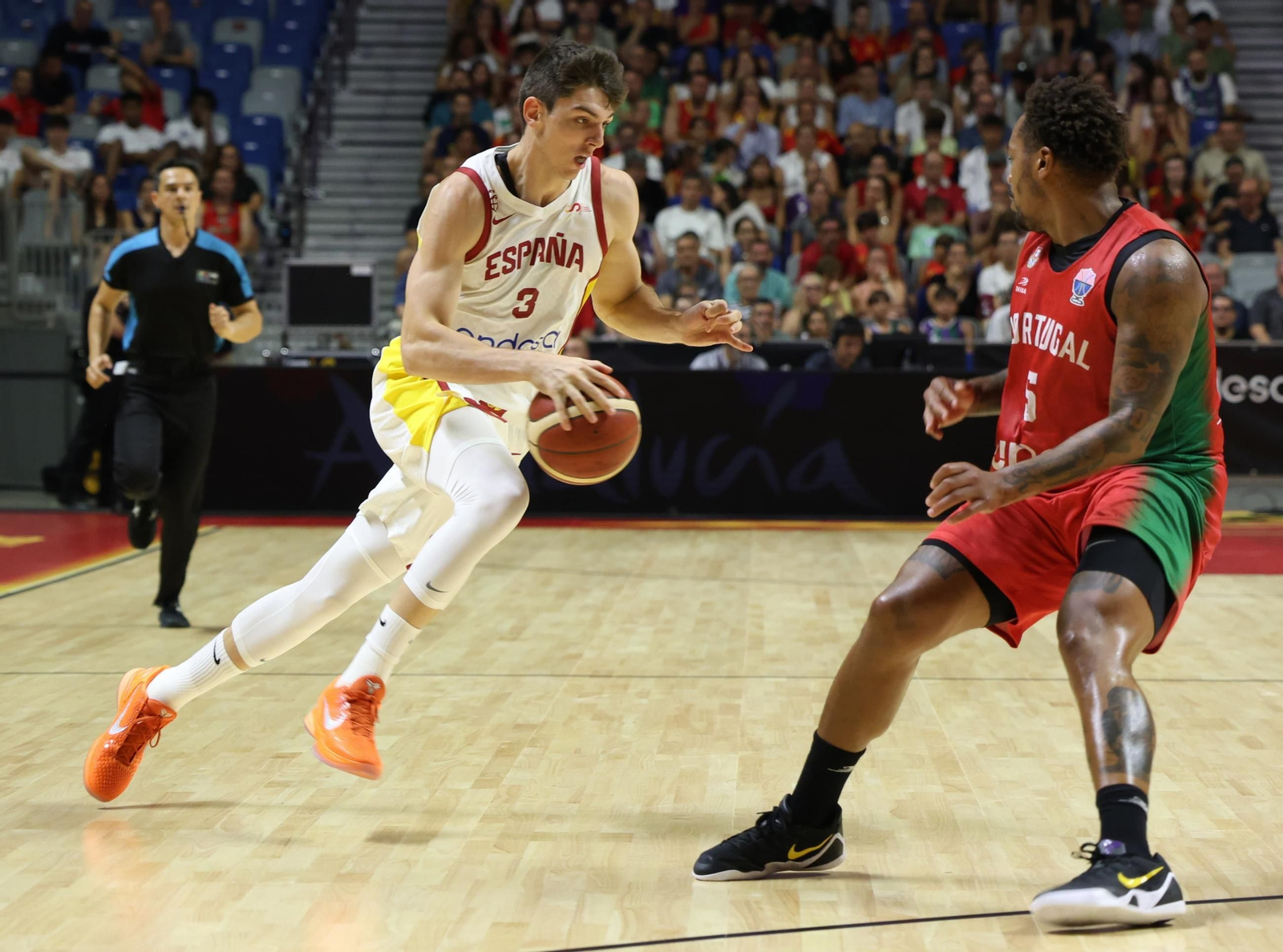 España-Portugal, preparación del Eurobásket en Málaga, en fotos