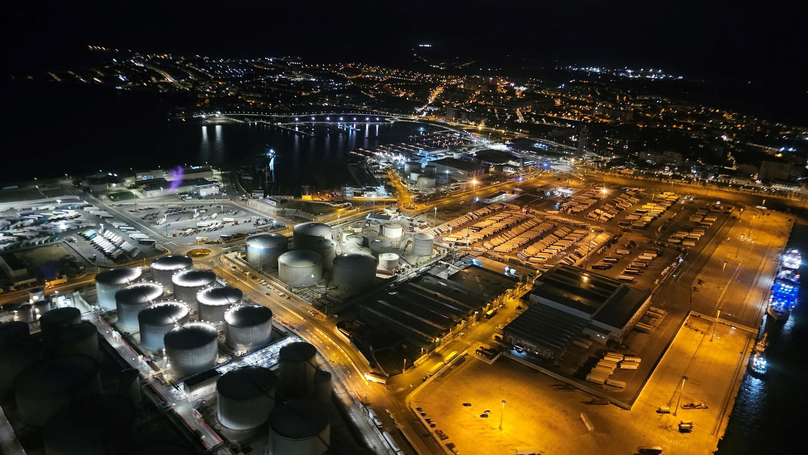 Vista aérea del Puerto de Algeciras