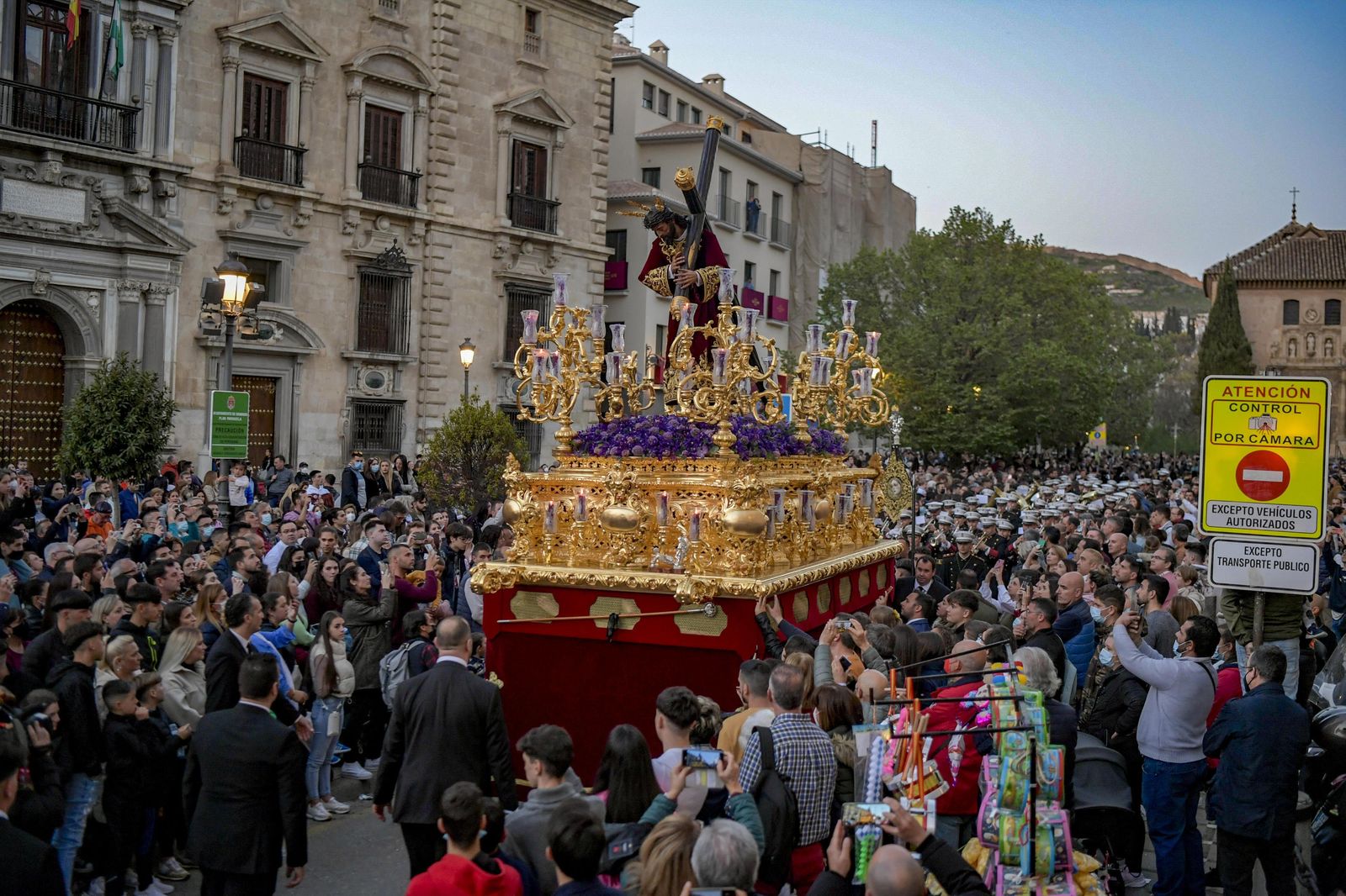 Imagen de la Hermandad de la Estrella en su procesión del Jueves Santo en Granada