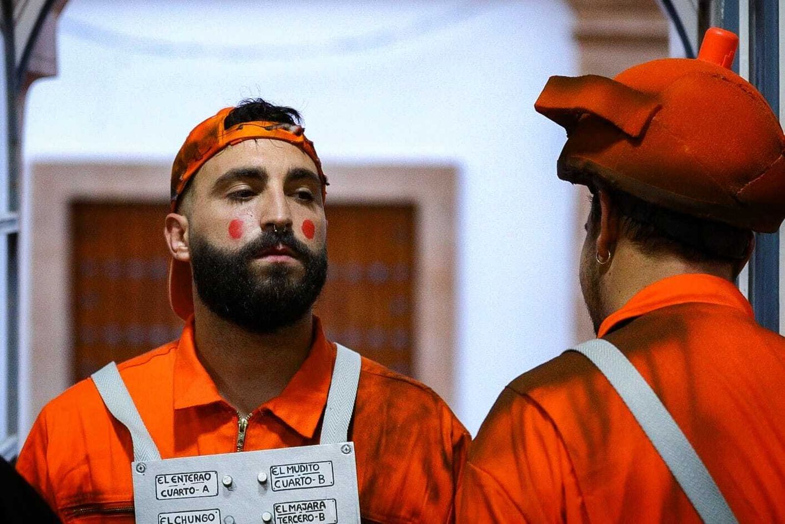 El ambiente en los camerinos del Falla