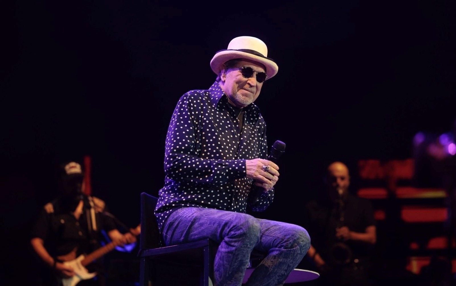 Un instante del concierto de Joaquín Sabina