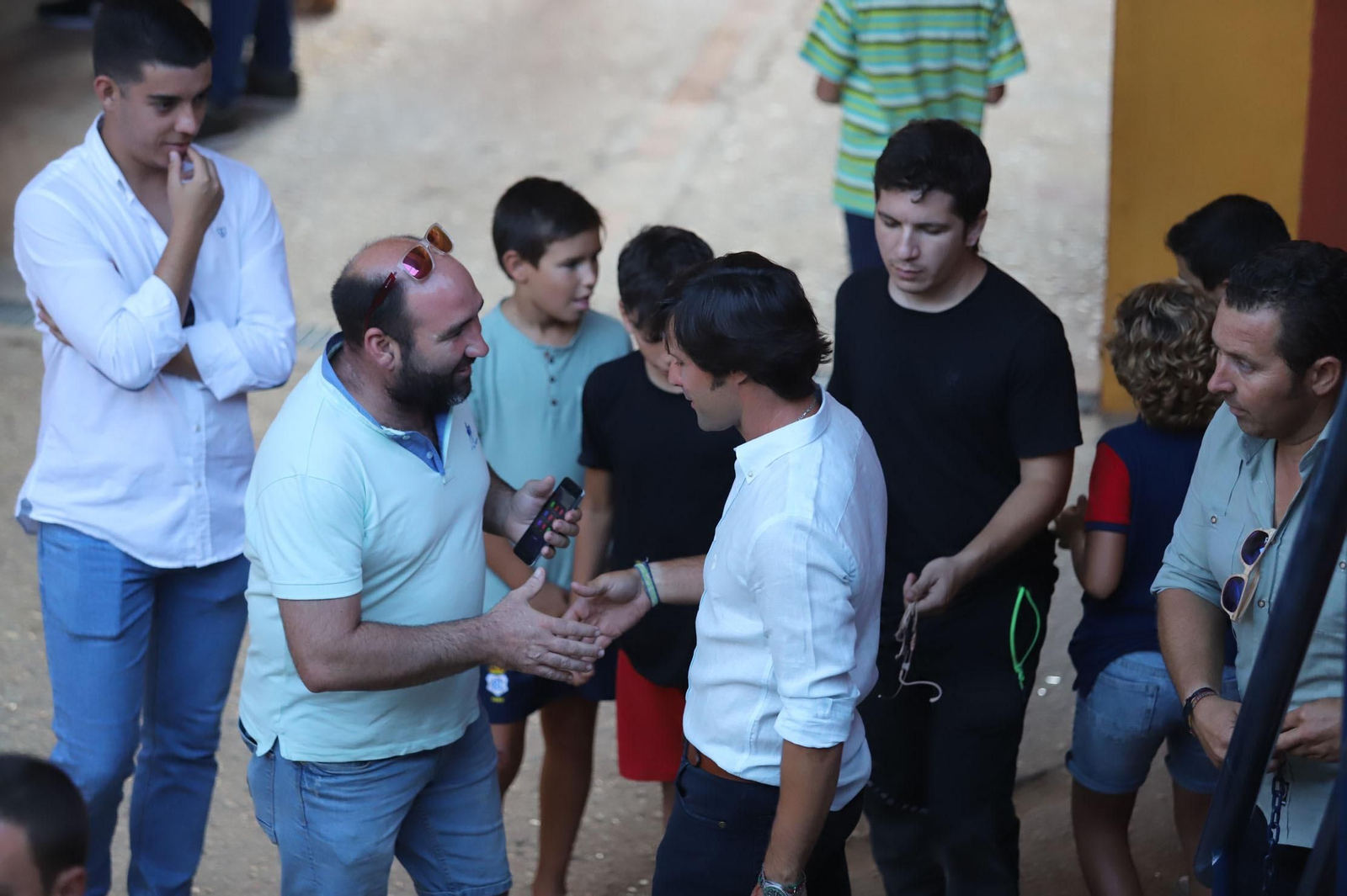 Imágenes de la clase de rejoneo de Andrés Romero en la Plaza de Toros