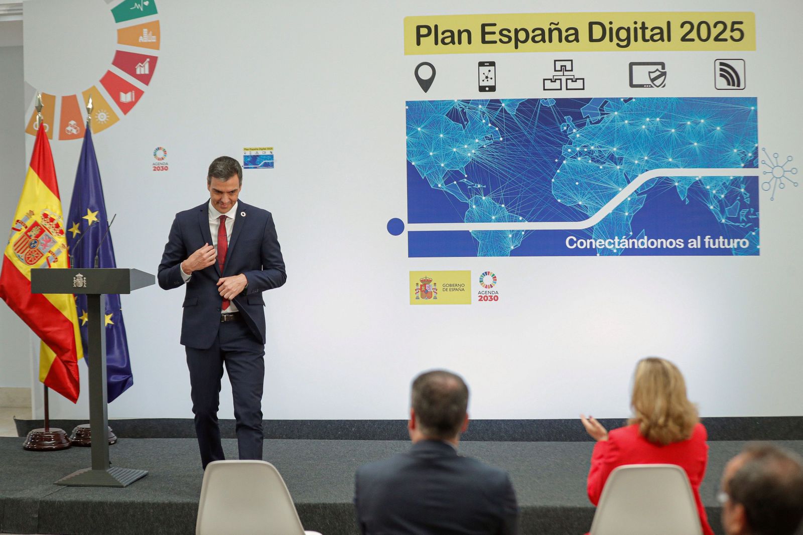 Pedro Sánchez presenta el Plan España Digital 2025.