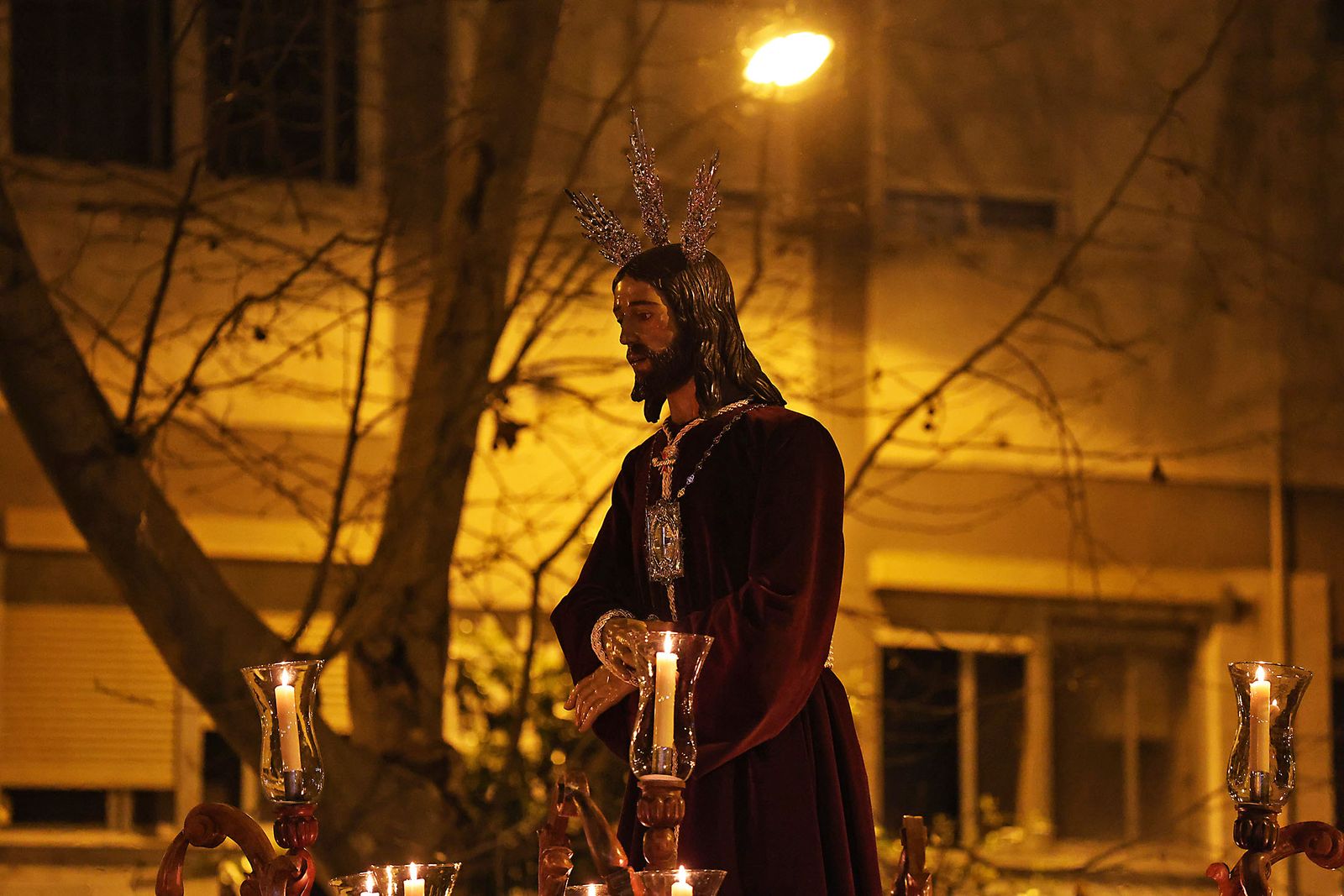 Las fotografías del traslado del Cristo del Cautivo por la Hispanidad