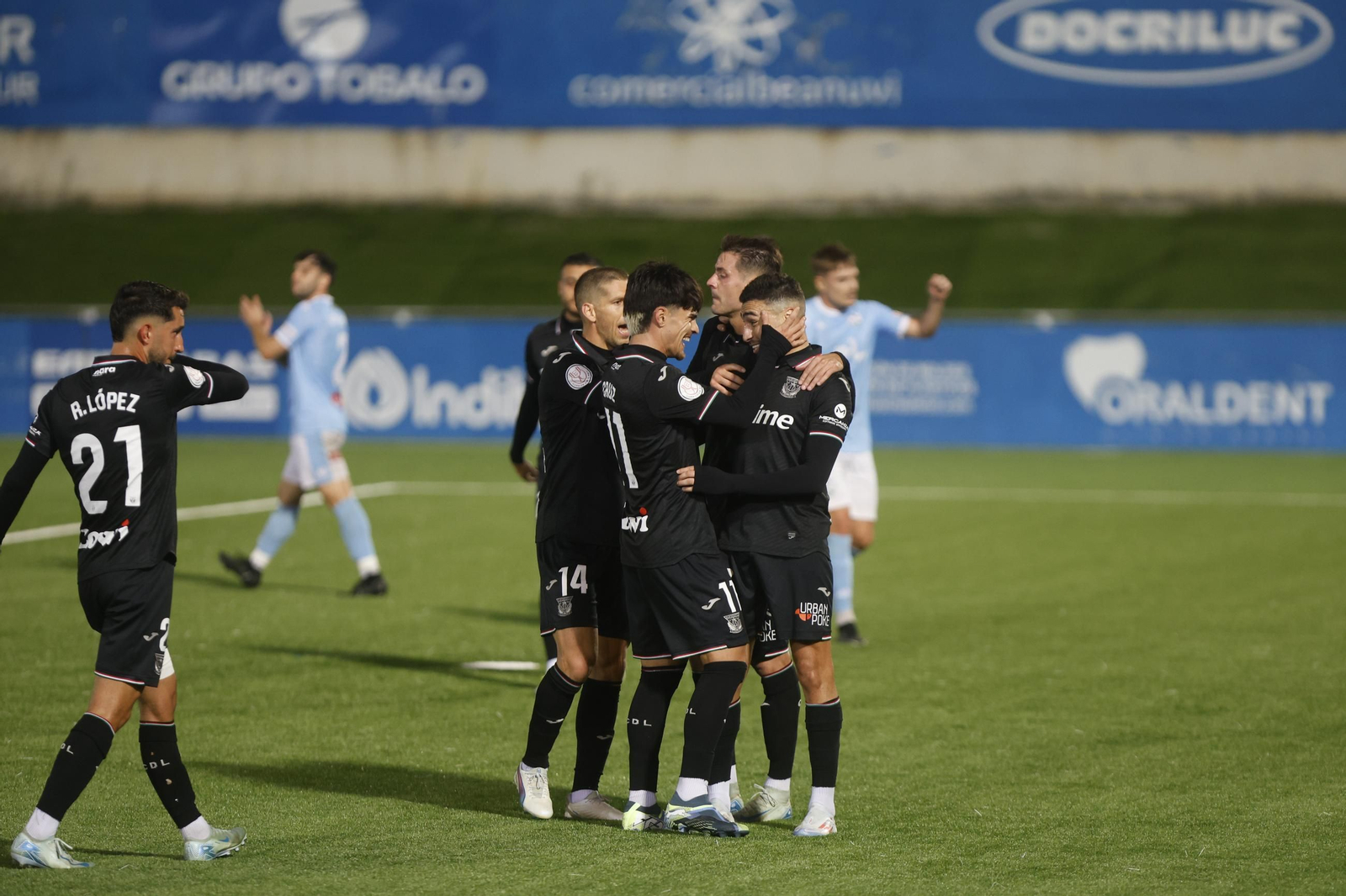 Munir celeba su gol con Juan Cruz en el Ciudad de Lucena. Munir celeba su gol con Juan Cruz en el Ciudad de Lucena.