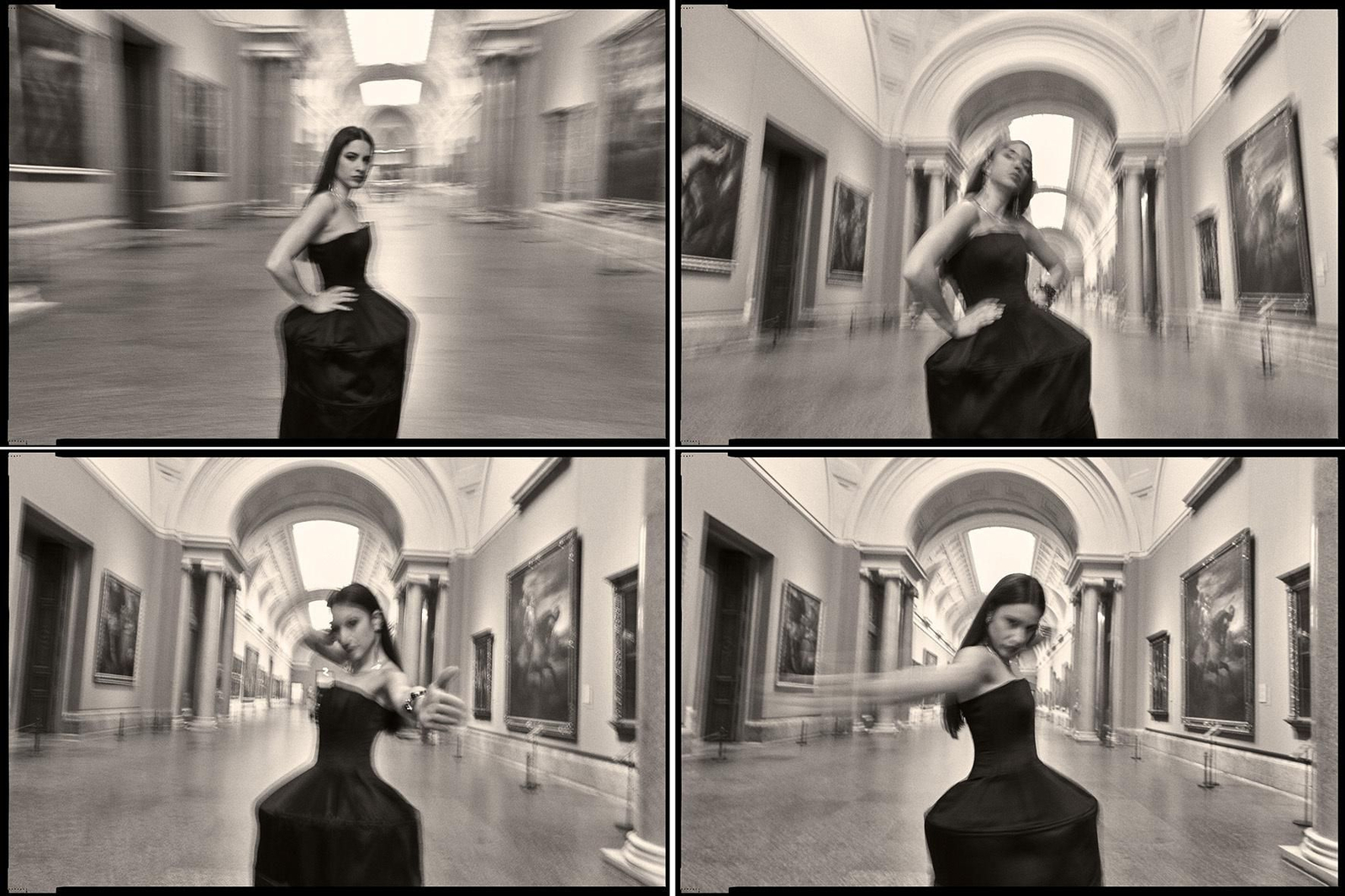 La representante en Eurovisión Blanca Paloma en el Museo del Prado