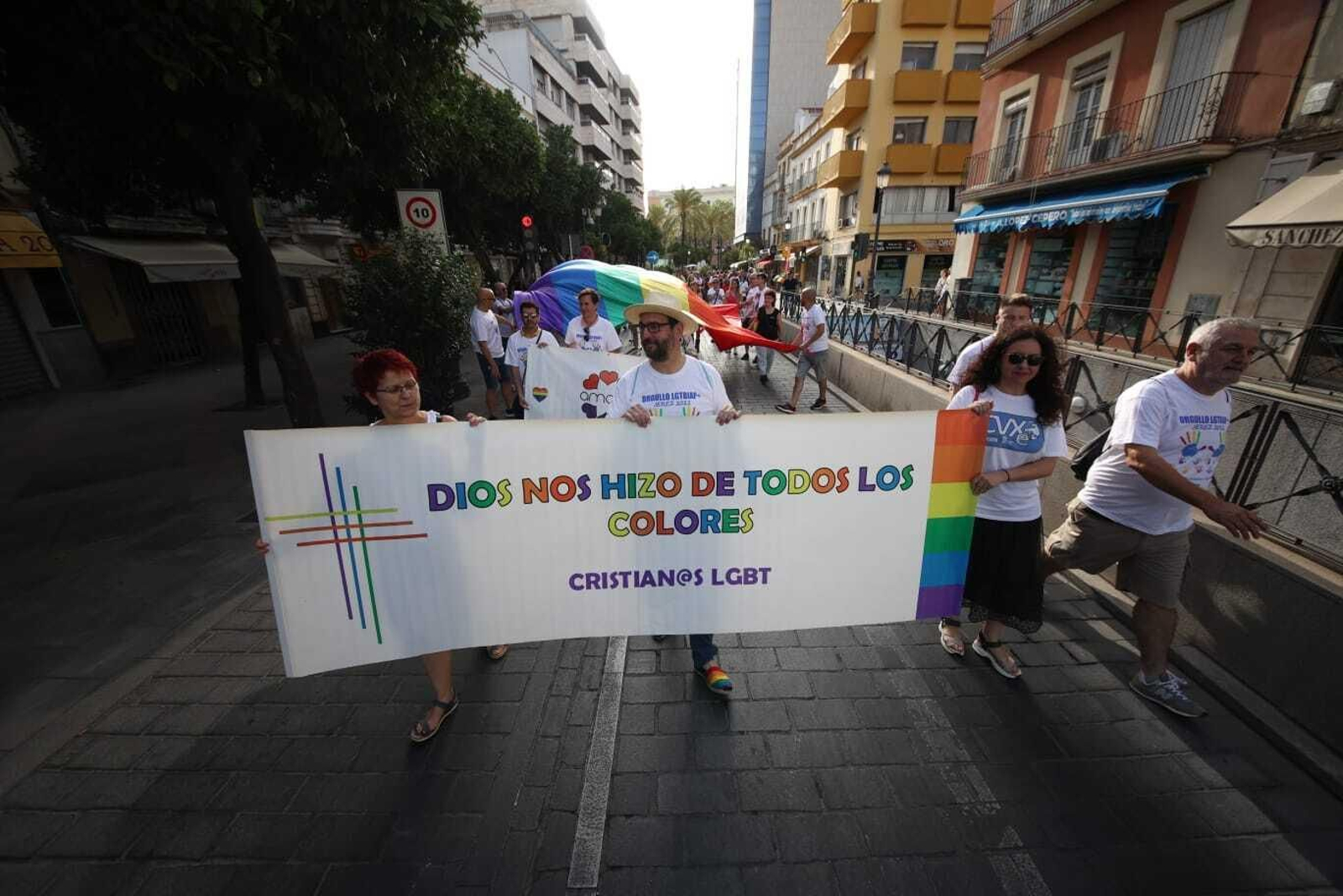 Manifestación por el Orgullo LGTBIQA+ en Jerez