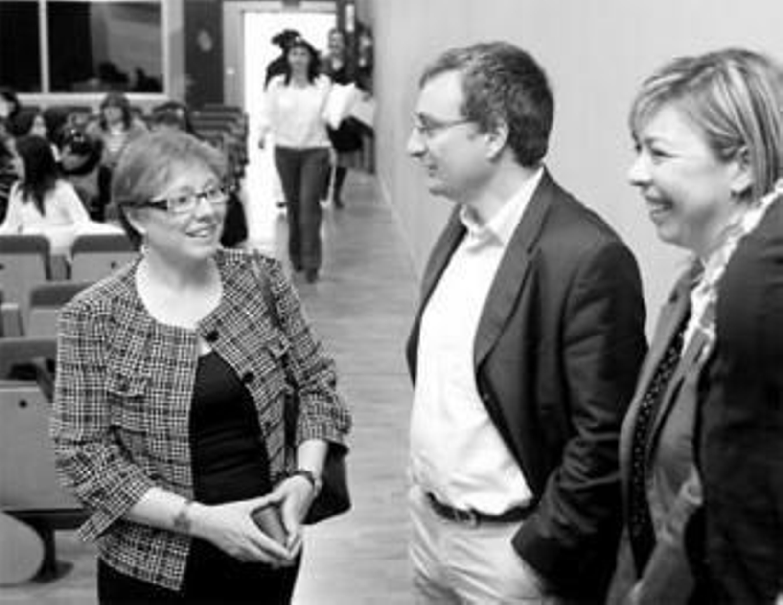 Carmen Lloret, Octavio Vázquez y Alejandra Orta.