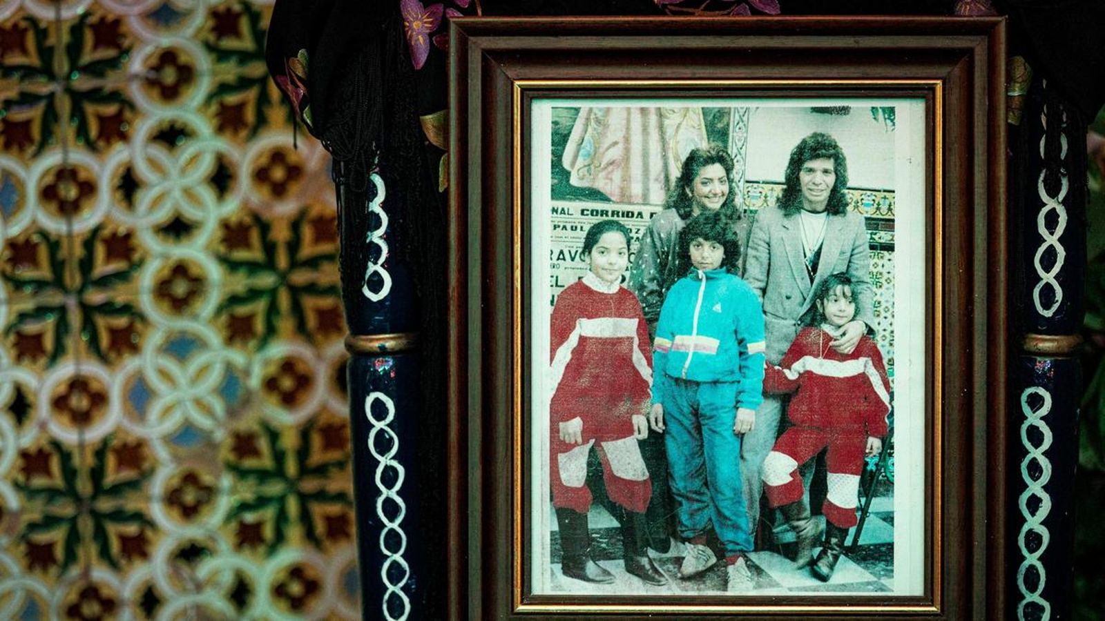 Instantánea de una de las numerosas visitas del artista y su familia. Instantánea de una de las numerosas visitas del artista y su familia.