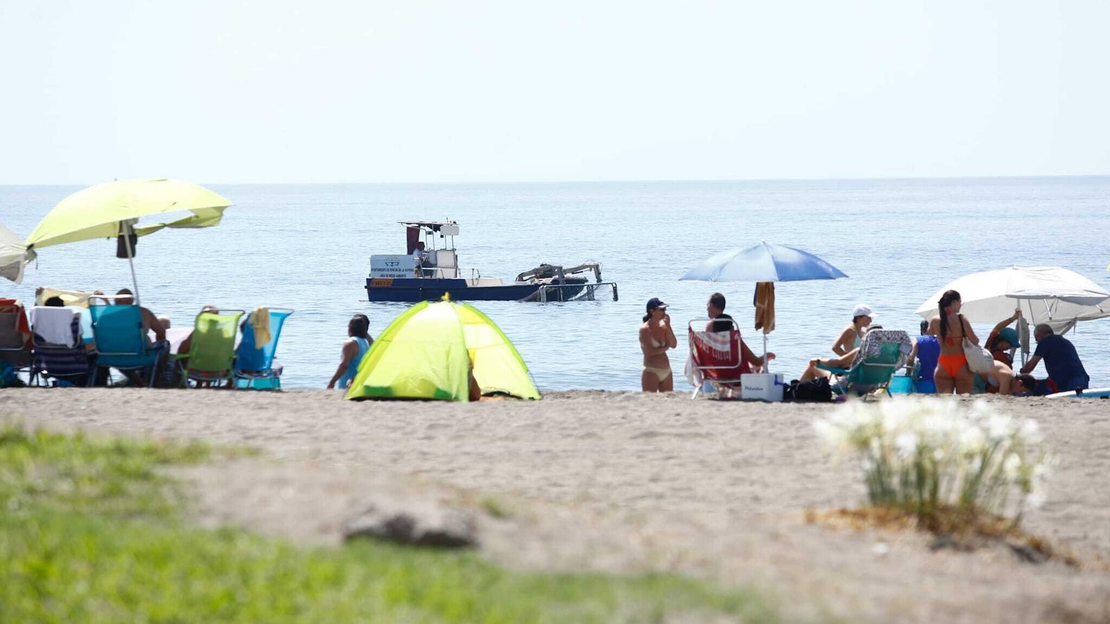 Último domingo de agosto en las playas de Málaga.