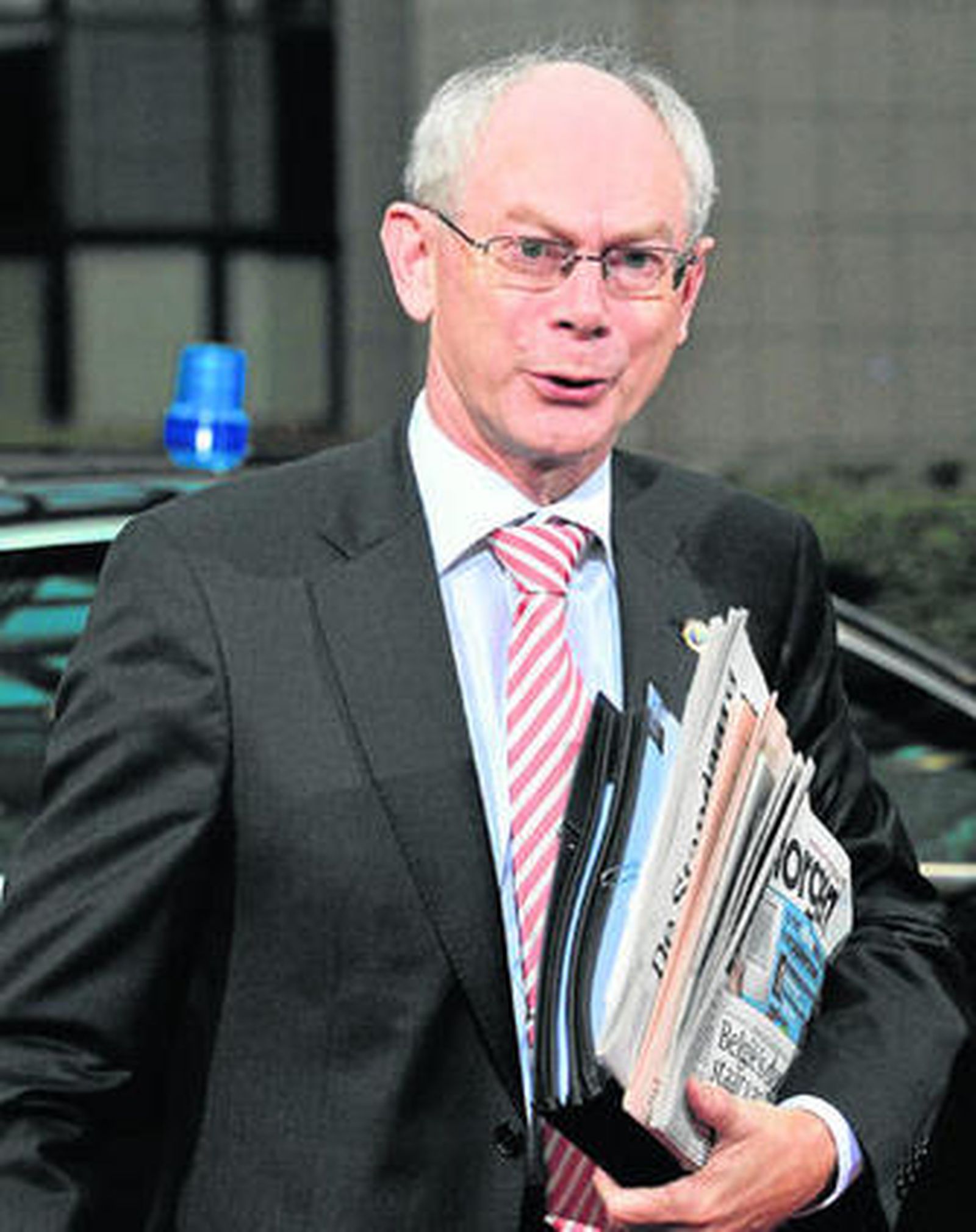 Van Rompuy, a su llegada al último Consejo Europeo celebrado la semana pasada en Bruselas.