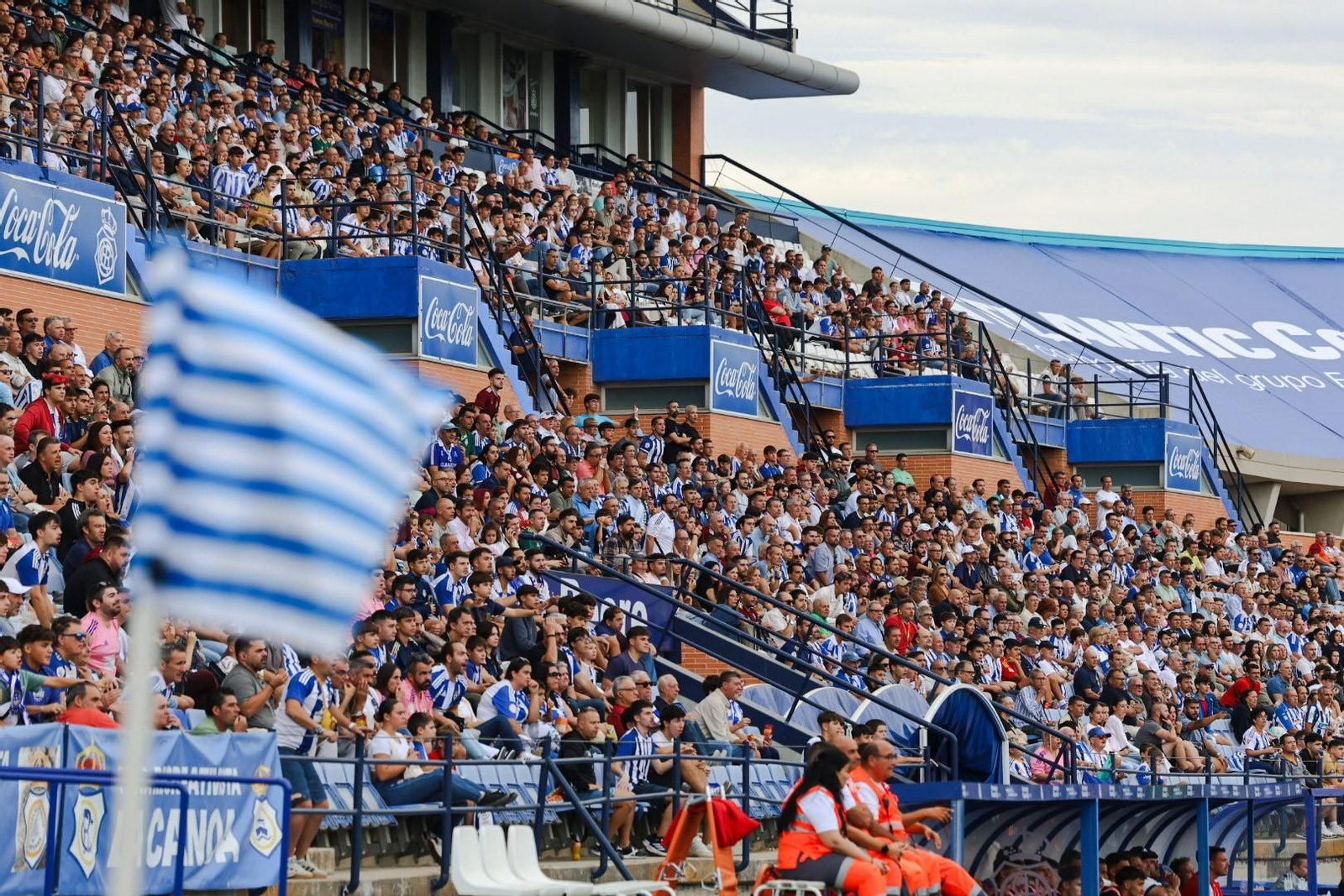Ambiente en la grada de Tribuna el pasado sábado.