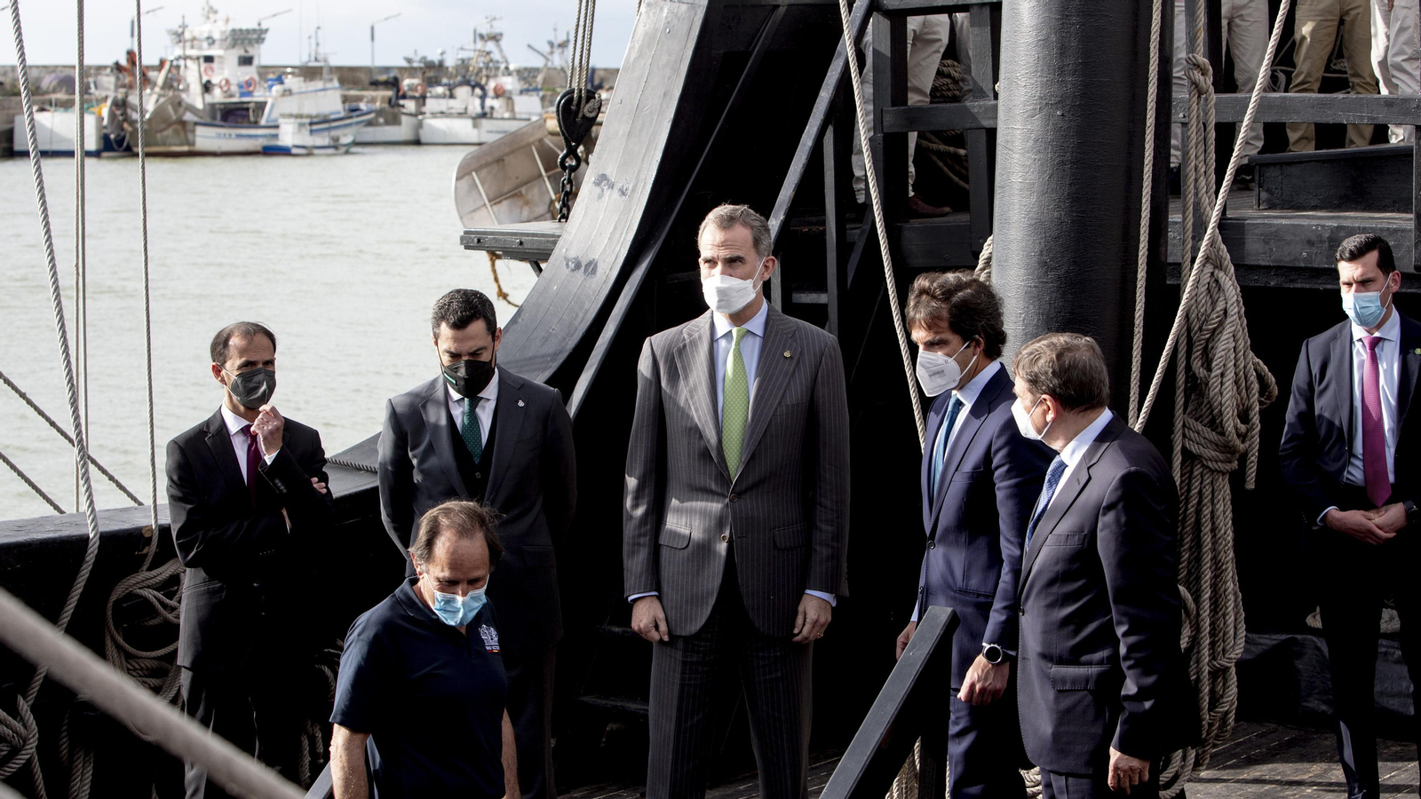 La visita del Rey Felipe VI a Sanlúcar, en imágenes