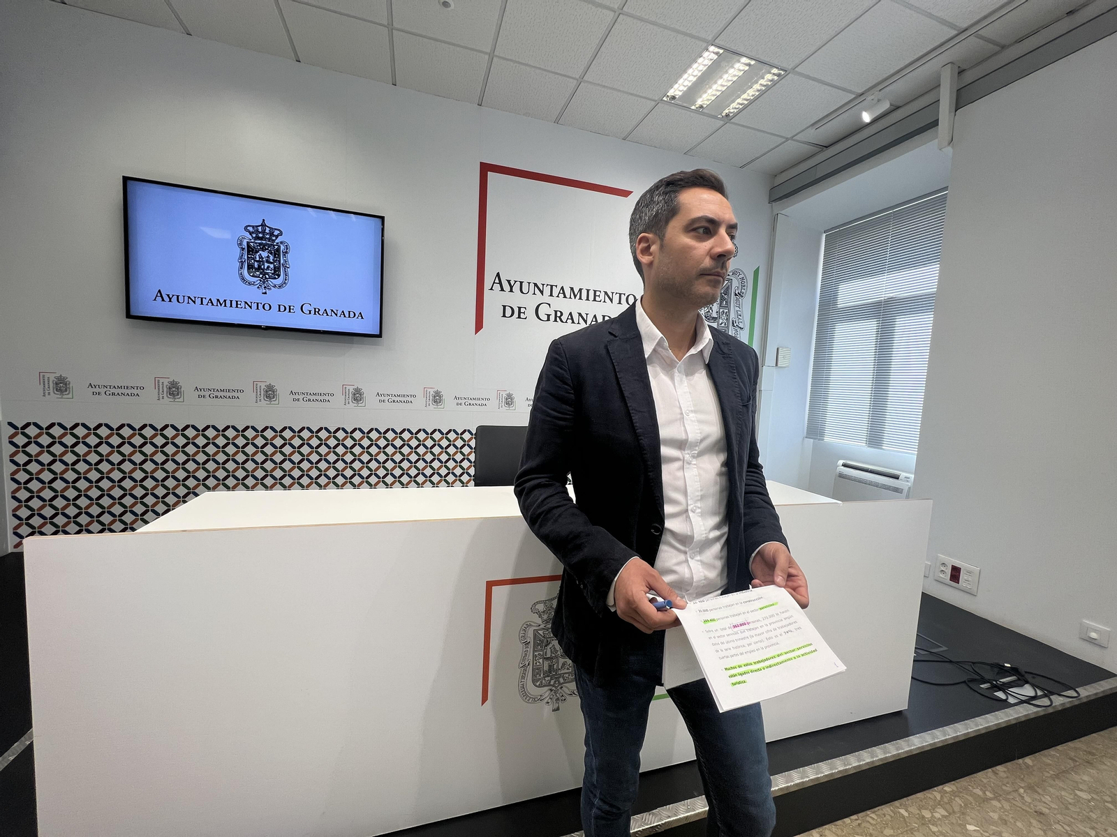 Eduardo Castillo, en rueda de prensa.