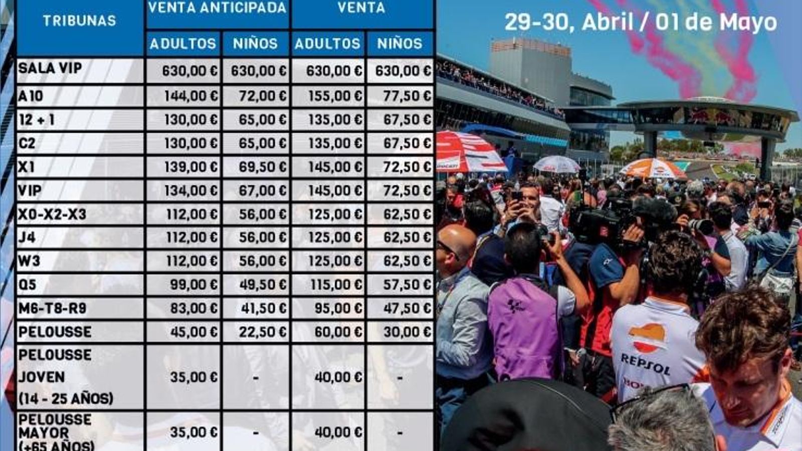 Las entradas para el GP de España se ponen a la venta el día 14 de febrero.