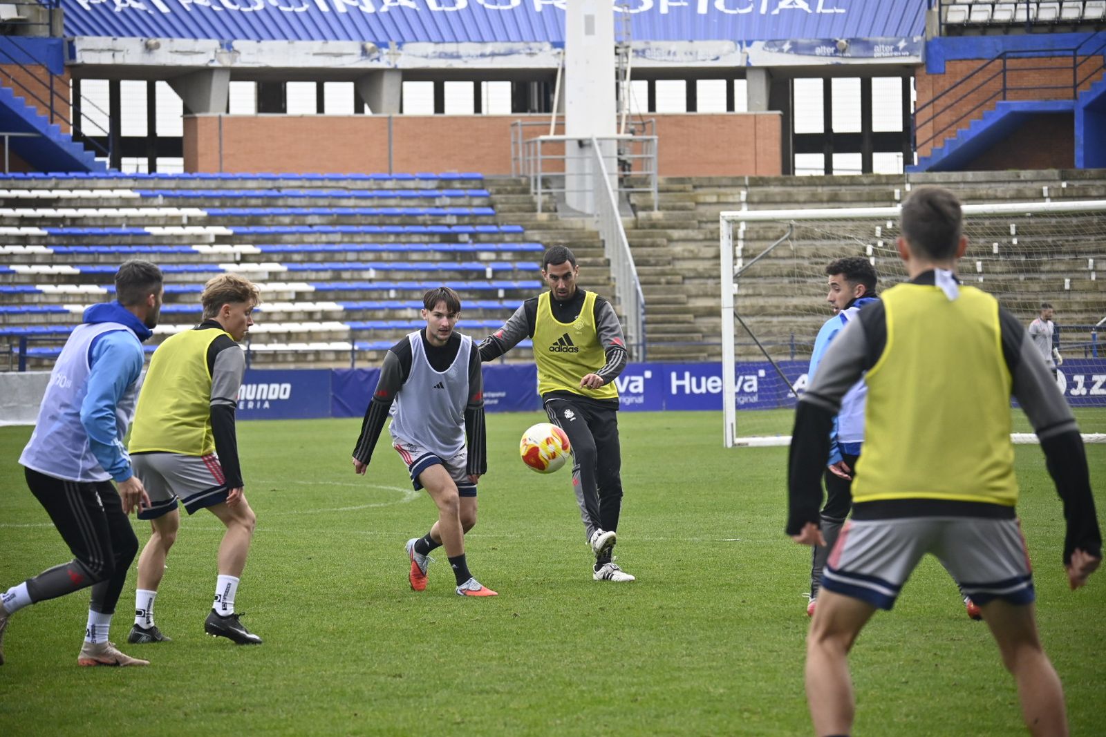 Las fotografías del entrenamiento del Recre en el Nuevo Colombino