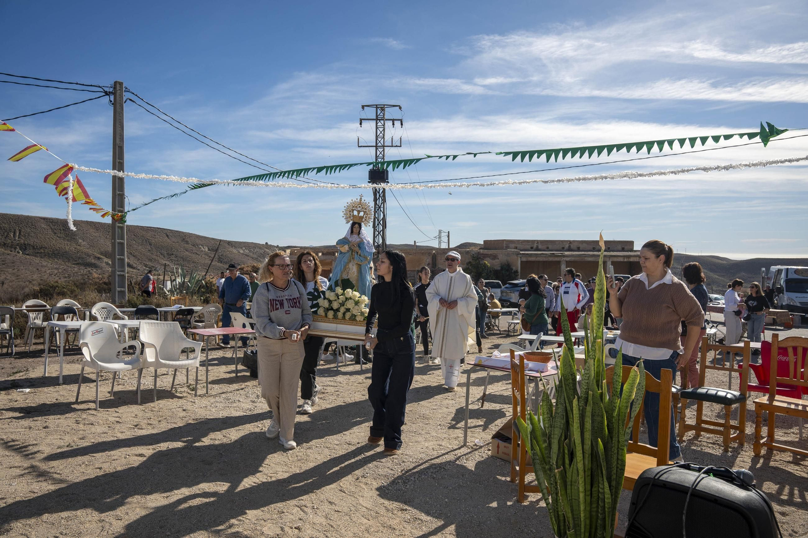 Las imágenes de la romería en Cuevas de Los Úbeda