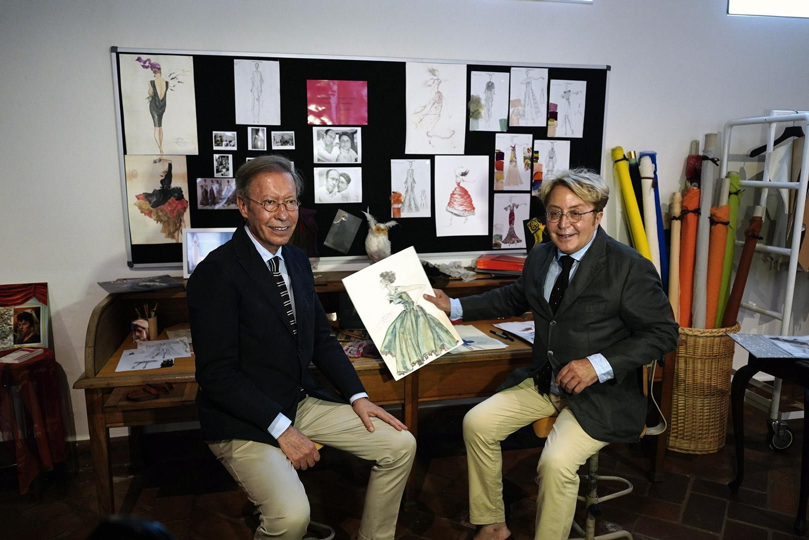 Victorio & Lucchino, en el museo de Palma del Río.