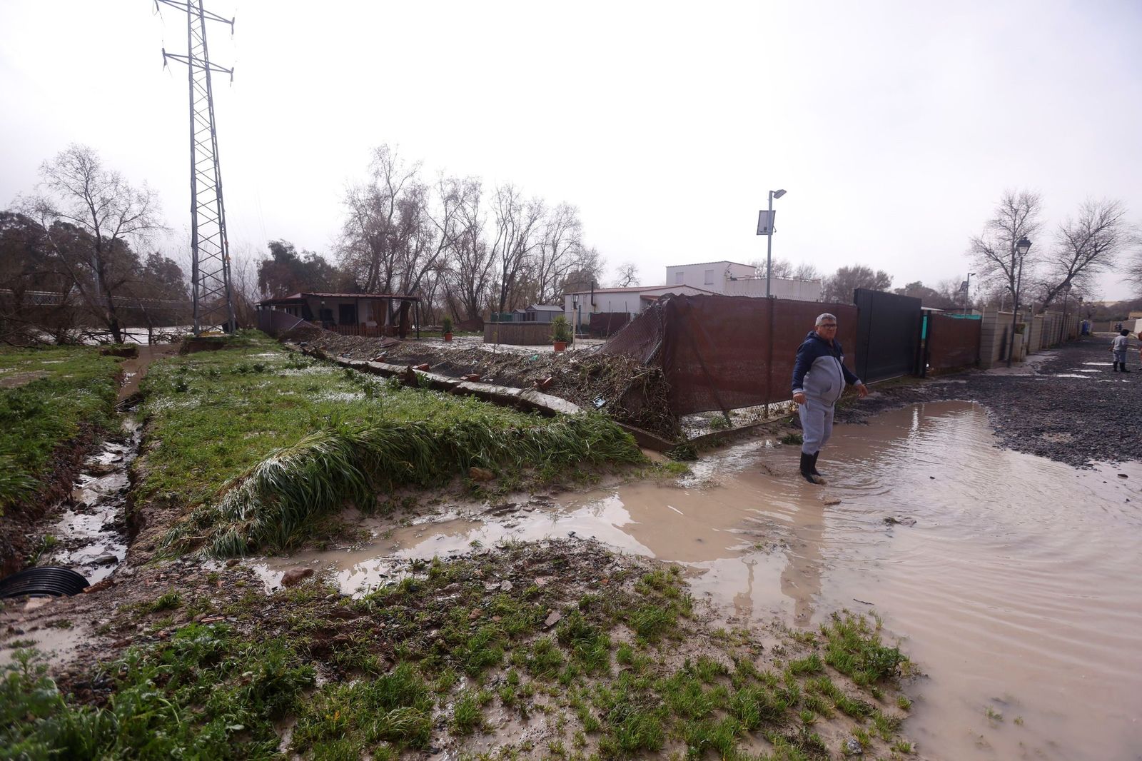 Limpieza en las parcelas de Córdoba tras el tren de tormentas