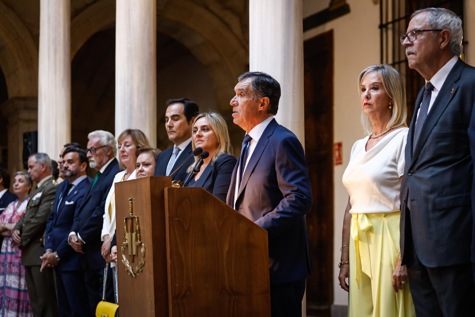 Lorenzo del Río durante su discurso