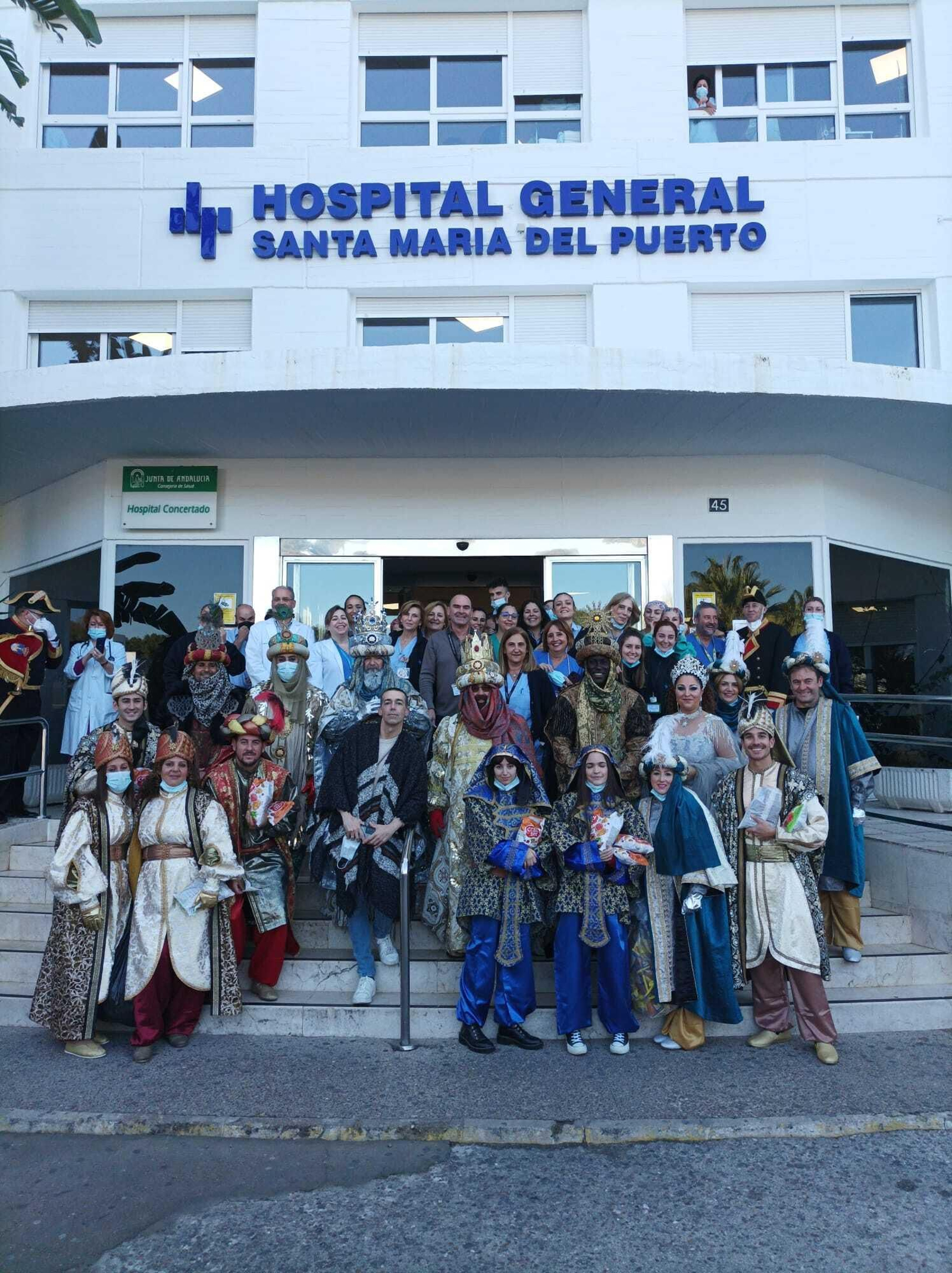 La visita al hospital Santa María de El Puerto no podía faltar.
