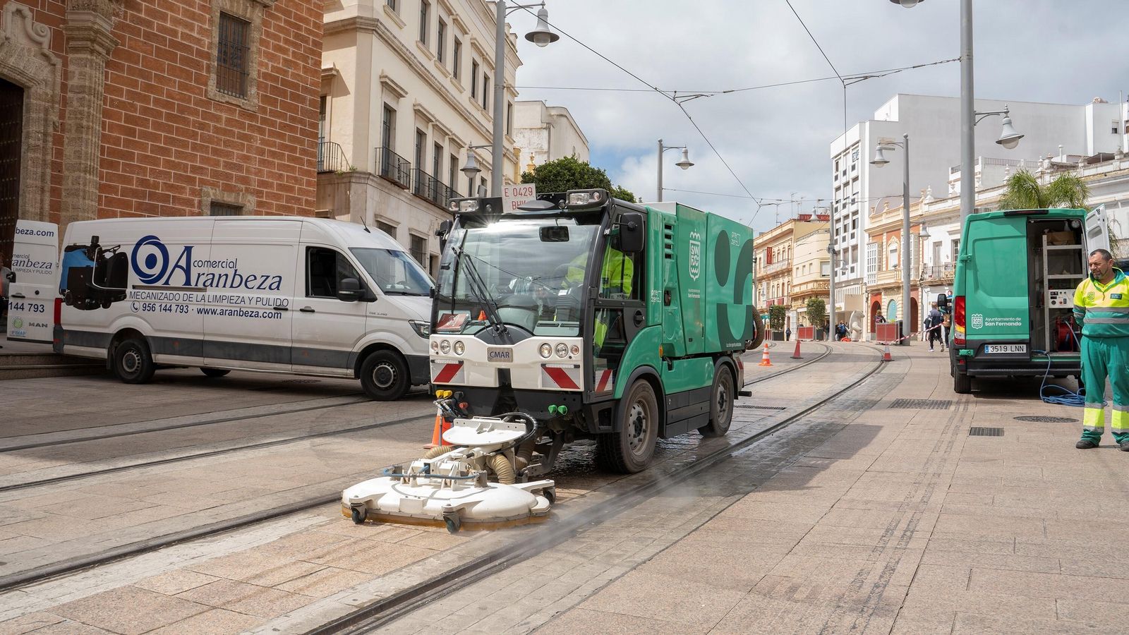 Retirada de la cera de las calles de San Fernando.