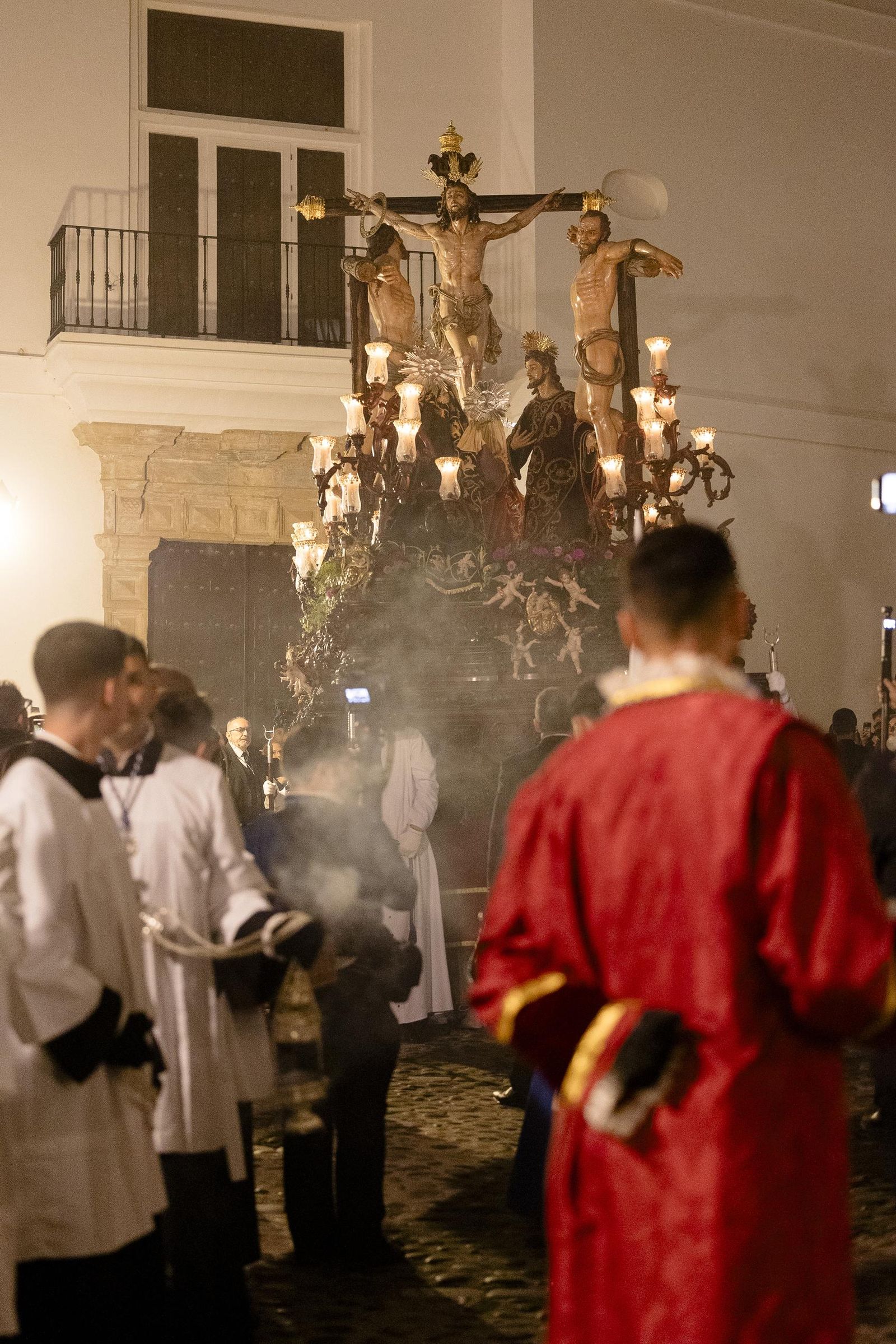 Imágenes de la salida del Perdón en la Semana Santa de Cádiz 2025