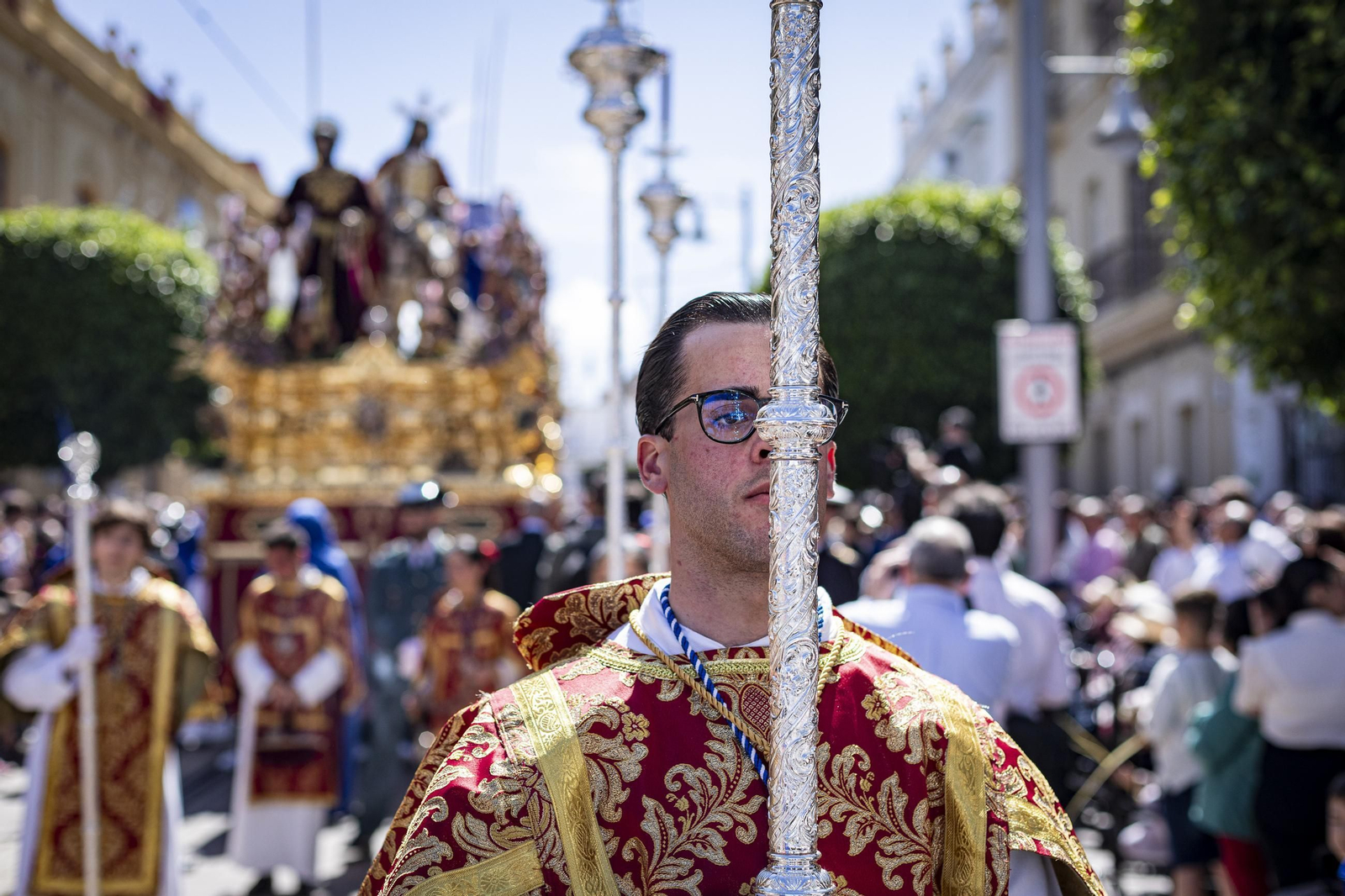 Las imágenes de la hermandad de Cristo Rey (Borriquita) en la Semana Santa de San Fernando 2025