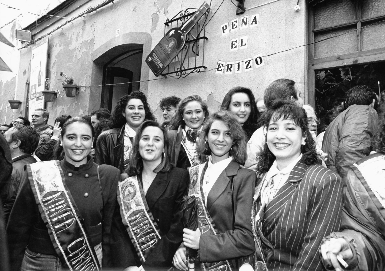 Las ninfas de 1993 en la Erizada del barrio de La Viña.