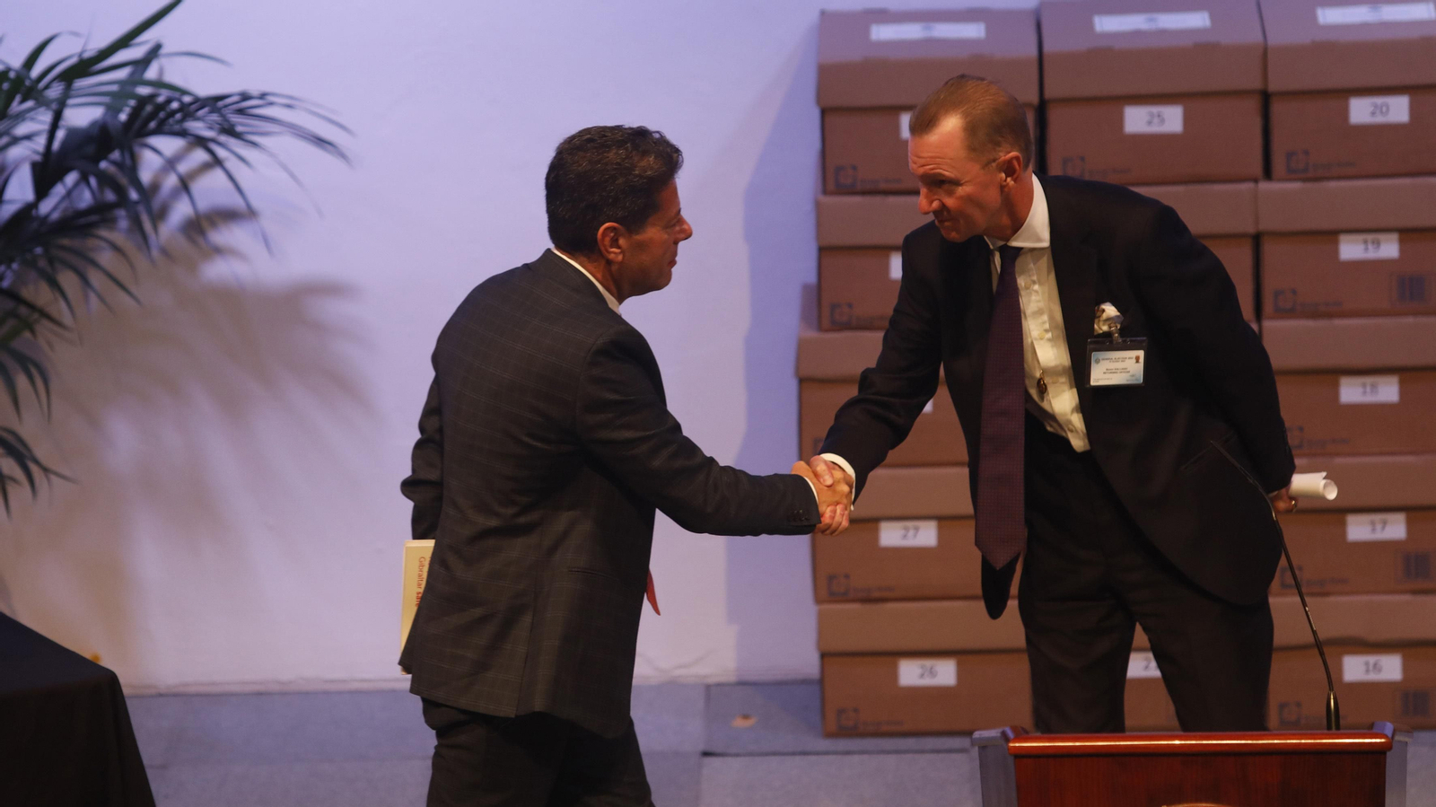 Las fotos de la victoria de Fabian Picardo que gana las elecciones en Gibraltar