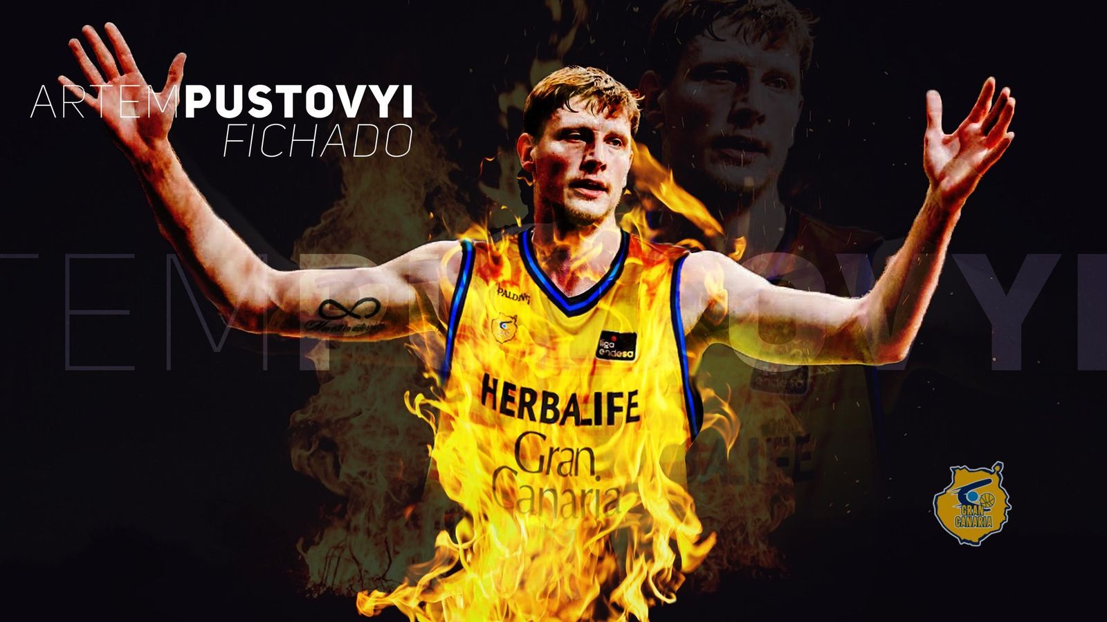 Artem Pustovyi, jugador del Gran Canaria.