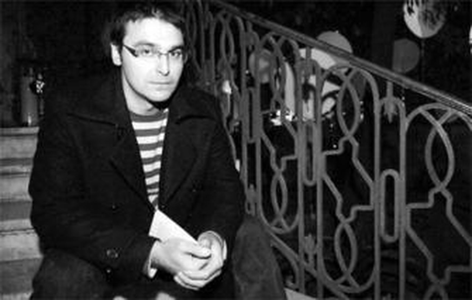 Pablo García Casado, con su libro, en el Colegio de Arquitectos.